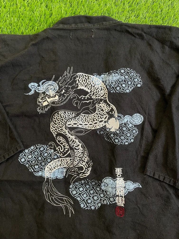 Japanese Brand × Vintage Japanesebrand Dragonfly Big Logo Embroidery Kimono Size US M / EU 48-50 / 2 - 2 Thumbnail