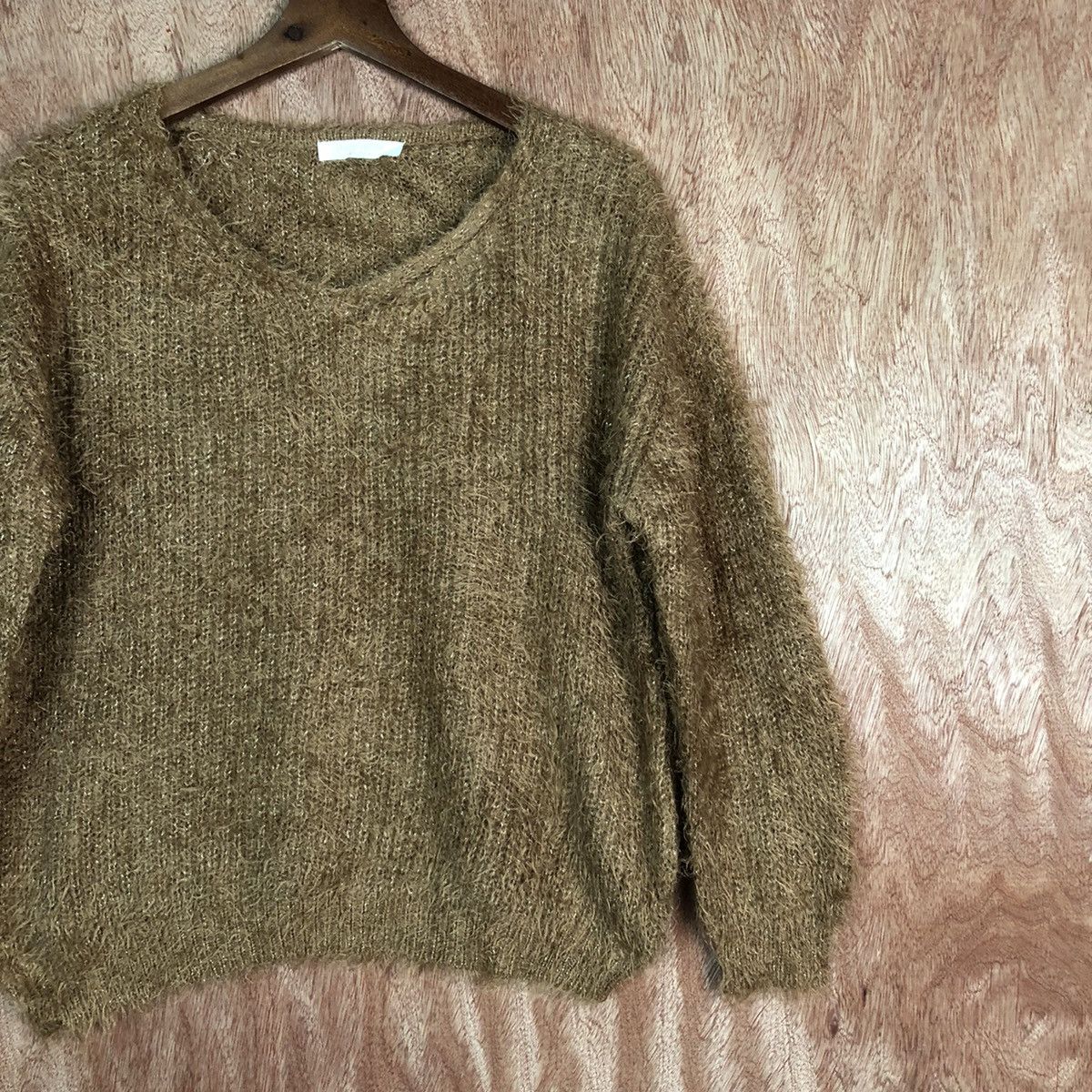 Homespun Knitwear × Japanese Brand × Vintage Chocol Raffine Robeo Shag Shaggy Fur Mohair Knitwear #6600 Size M / US 6-8 / IT 42-44 - 3 Thumbnail