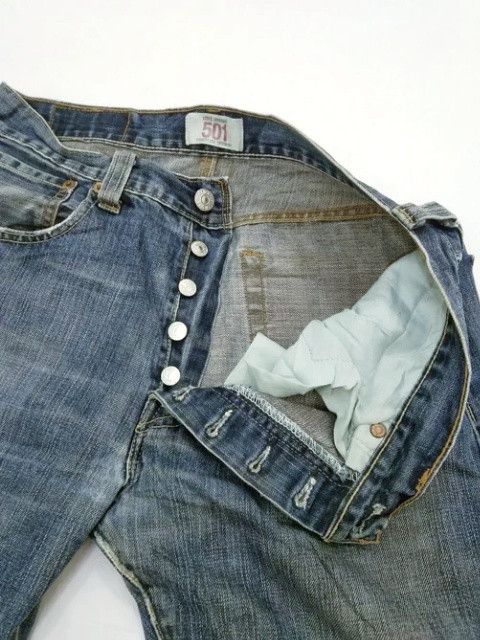 Levi's Vintage Levi's 501 Released Hem Jeans 31x30 Size US 31 - 7 Thumbnail