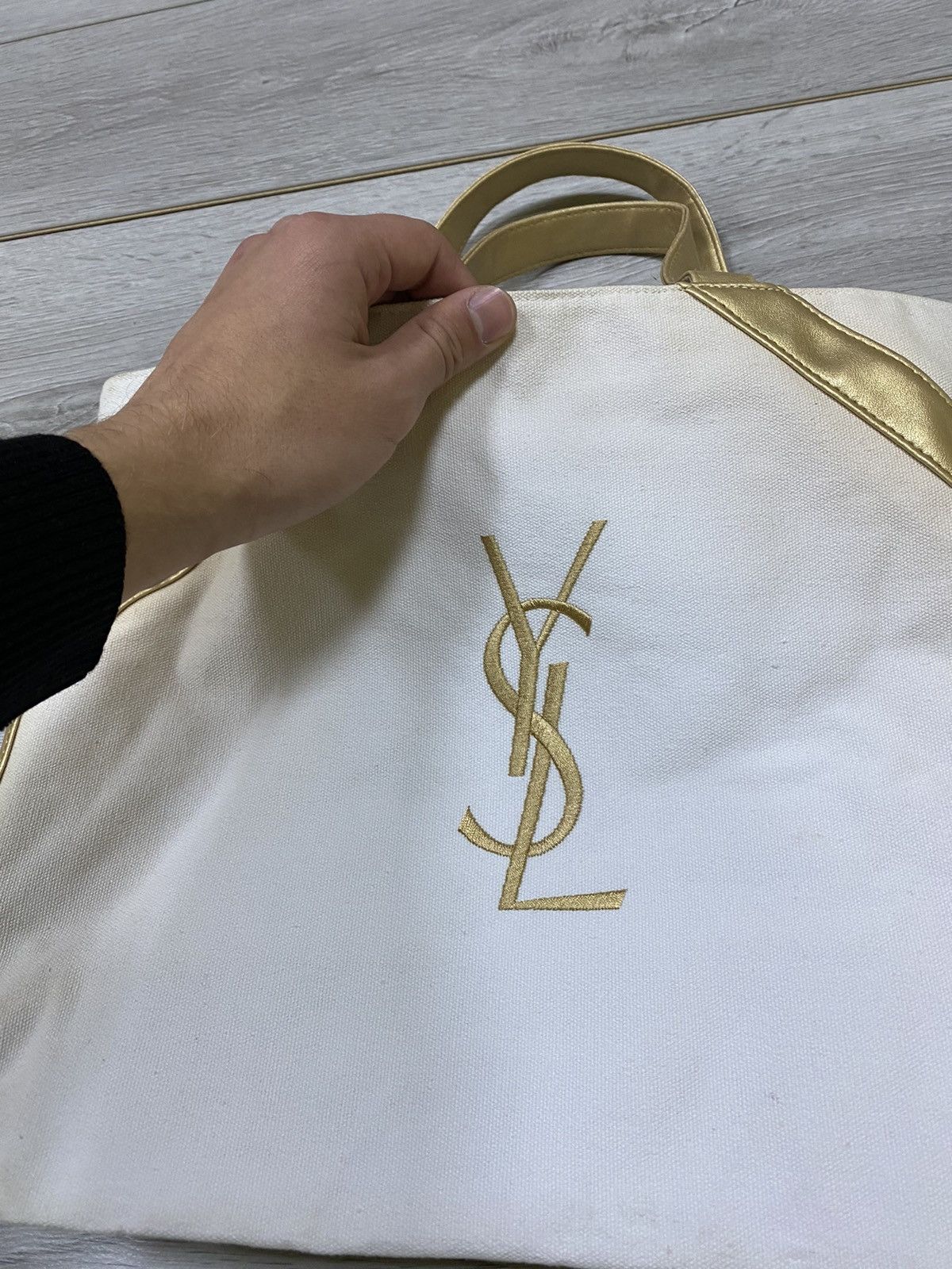 Yves Saint Laurent YSL Yves Saint Laurent vintage big logo shopper bag Size ONE SIZE - 2 Thumbnail