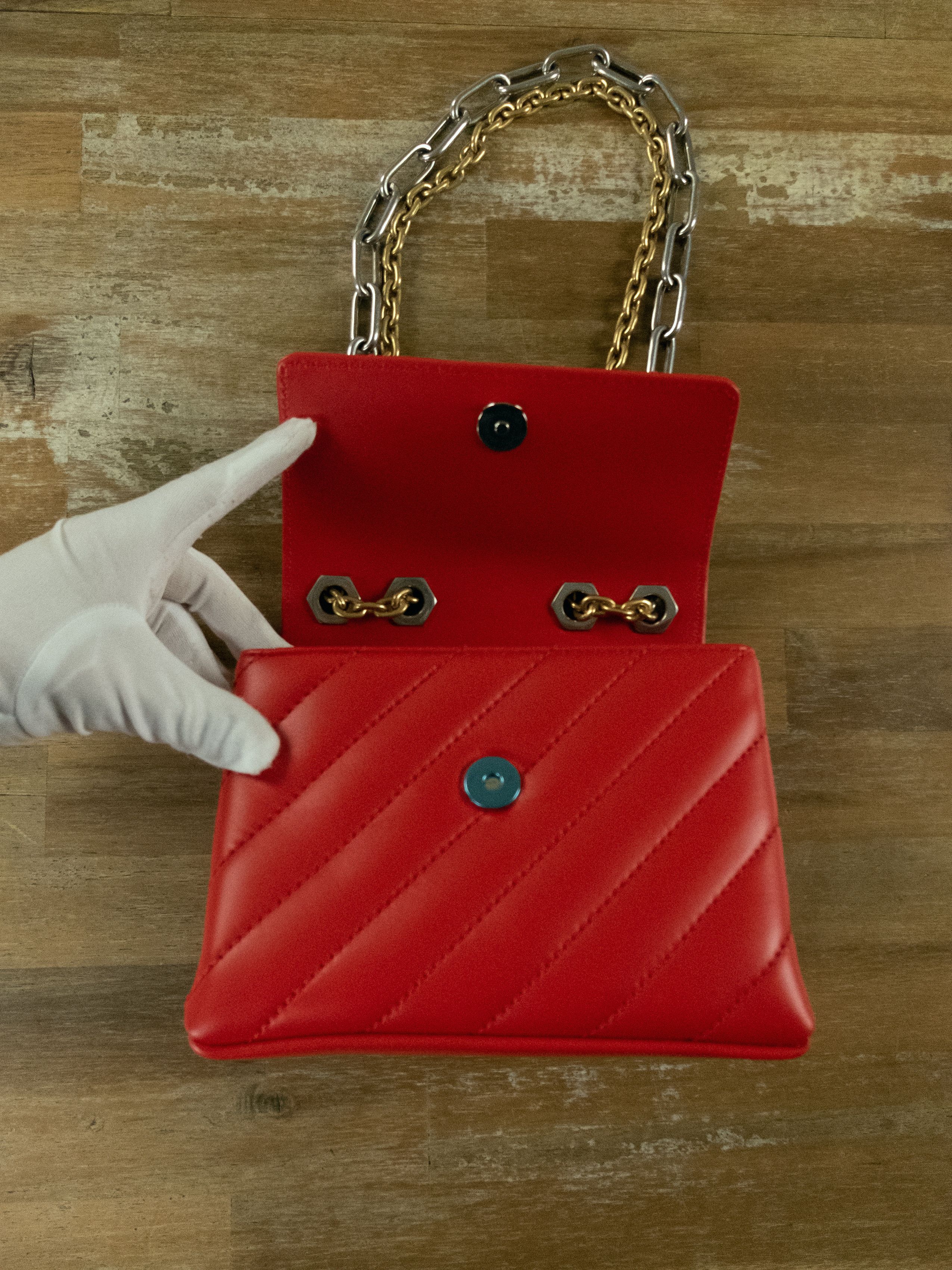 Off-White OFF-WHITE Jackhammer 19 red quilted chain shoulder bag NWT Size ONE SIZE - 11 Thumbnail