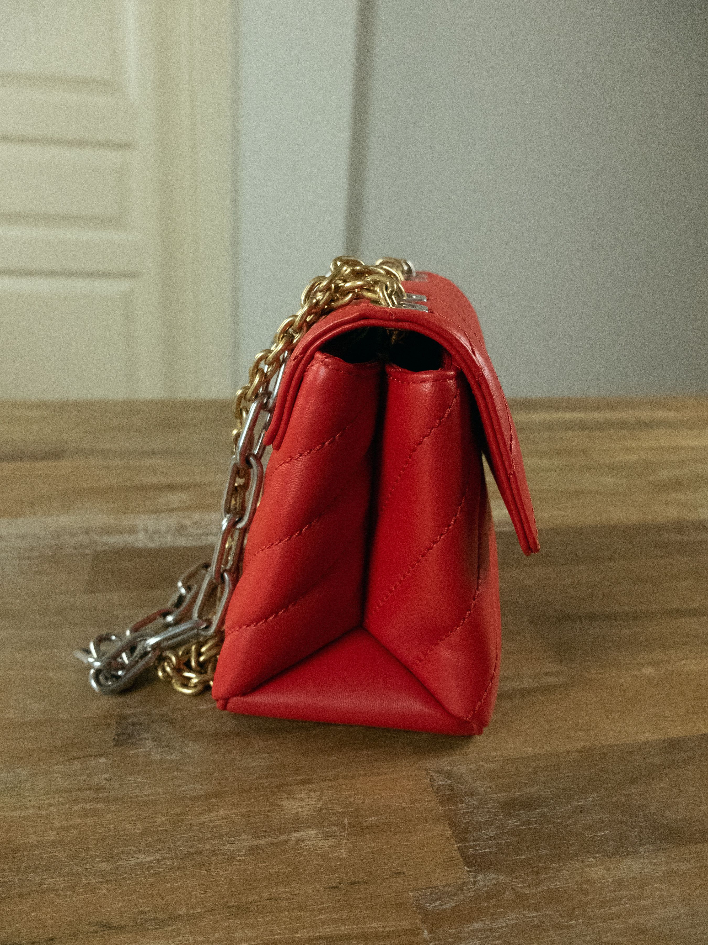 Off-White OFF-WHITE Jackhammer 19 red quilted chain shoulder bag NWT Size ONE SIZE - 8 Thumbnail