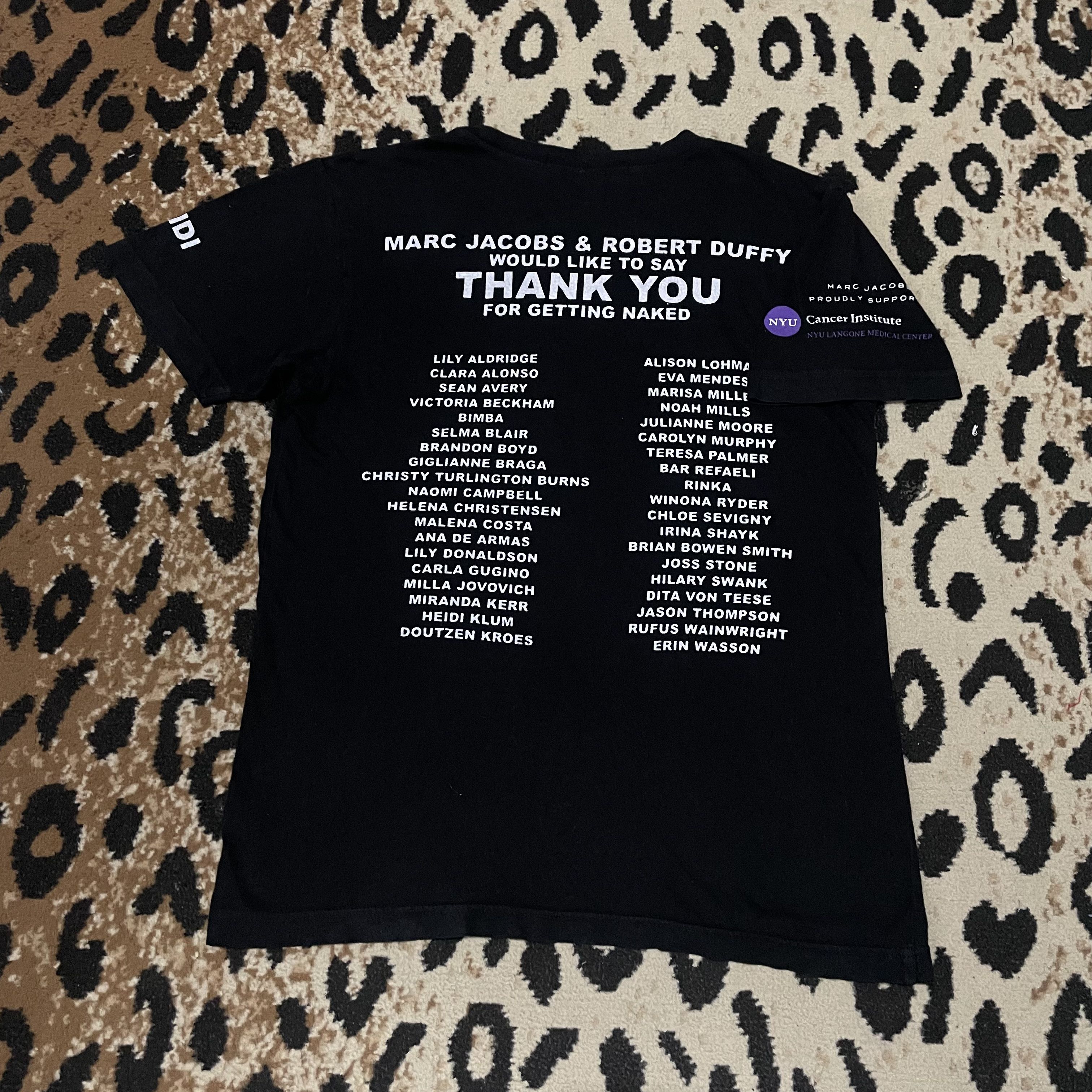 Designer Marc Jacobs Naked Tee 'Protect The Skin You’re In’ Size US S / EU 44-46 / 1 - 3 Thumbnail