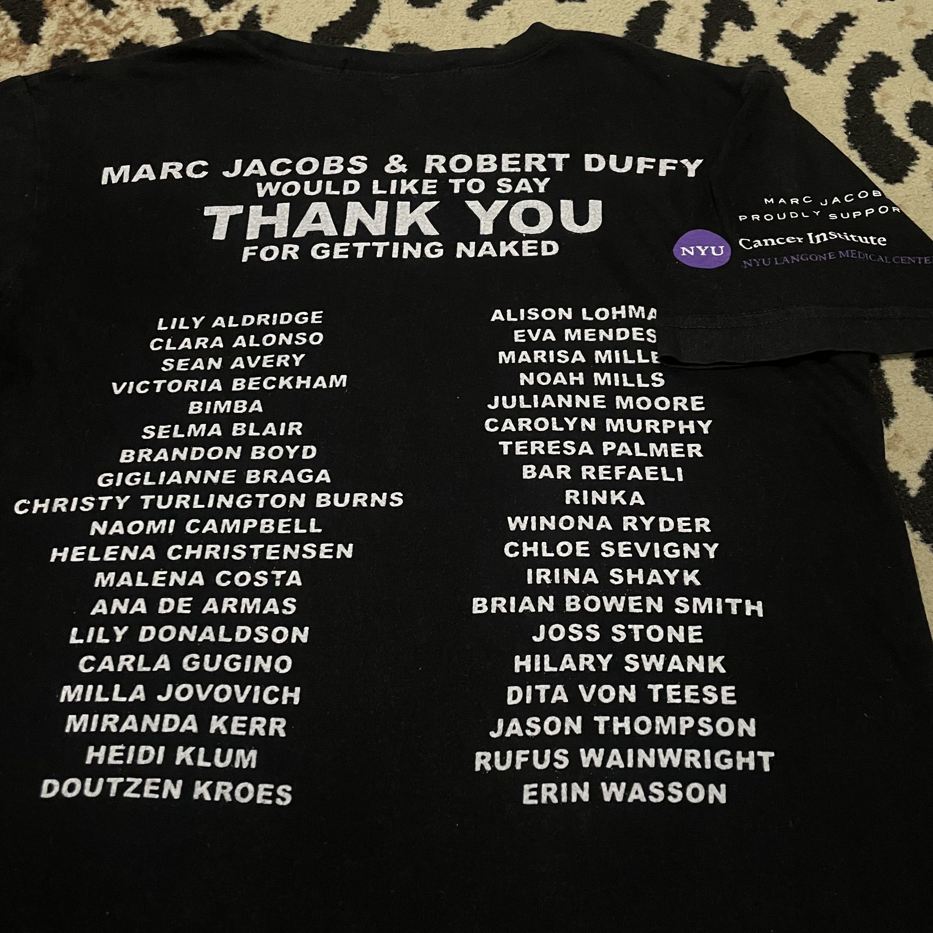Designer Marc Jacobs Naked Tee 'Protect The Skin You’re In’ Size US S / EU 44-46 / 1 - 6 Thumbnail