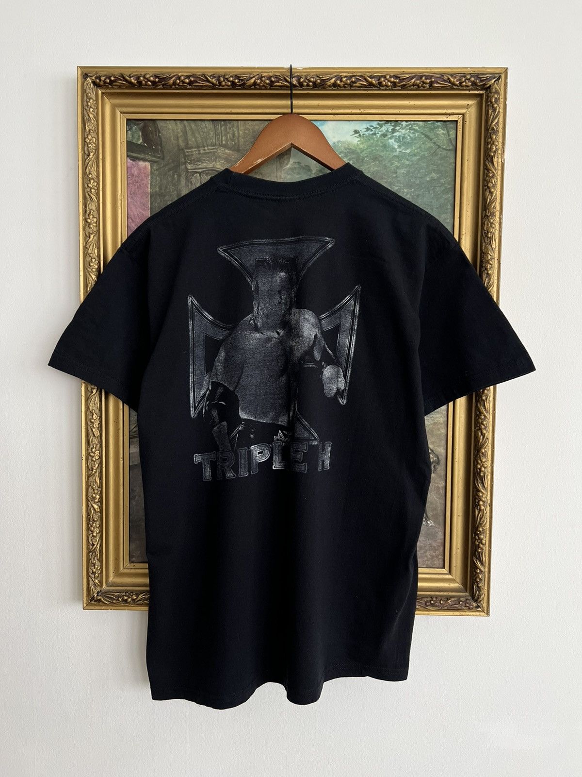 Vintage Vintage 2000s Triple H D-Generation X WWE Black Tee Size US L / EU 52-54 / 3 - 2 Thumbnail