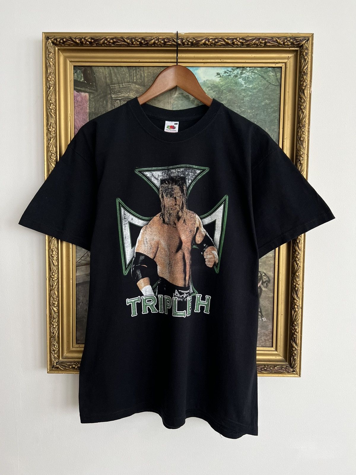 Vintage Vintage 2000s Triple H D-Generation X WWE Black Tee Size US L / EU 52-54 / 3 - 1 Thumbnail