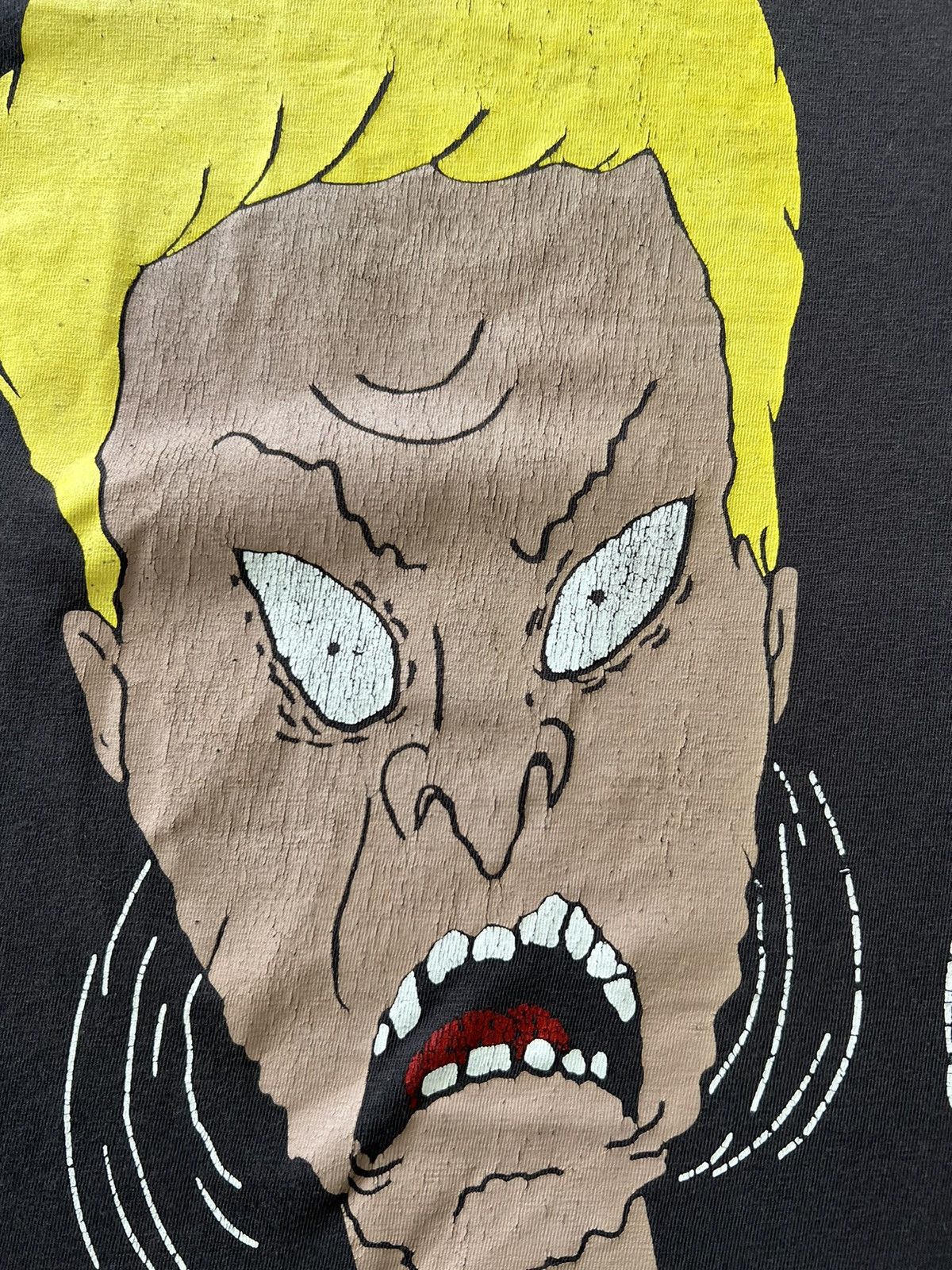 Cartoon Network Vintage 90s Beavis and Butt-Head Faded Black Tee Size US L / EU 52-54 / 3 - 4 Thumbnail