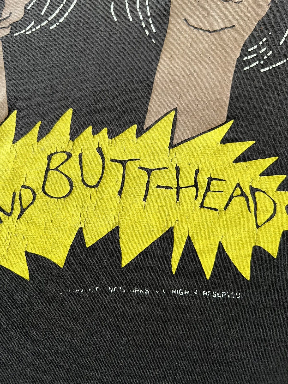 Cartoon Network Vintage 90s Beavis and Butt-Head Faded Black Tee Size US L / EU 52-54 / 3 - 6 Thumbnail