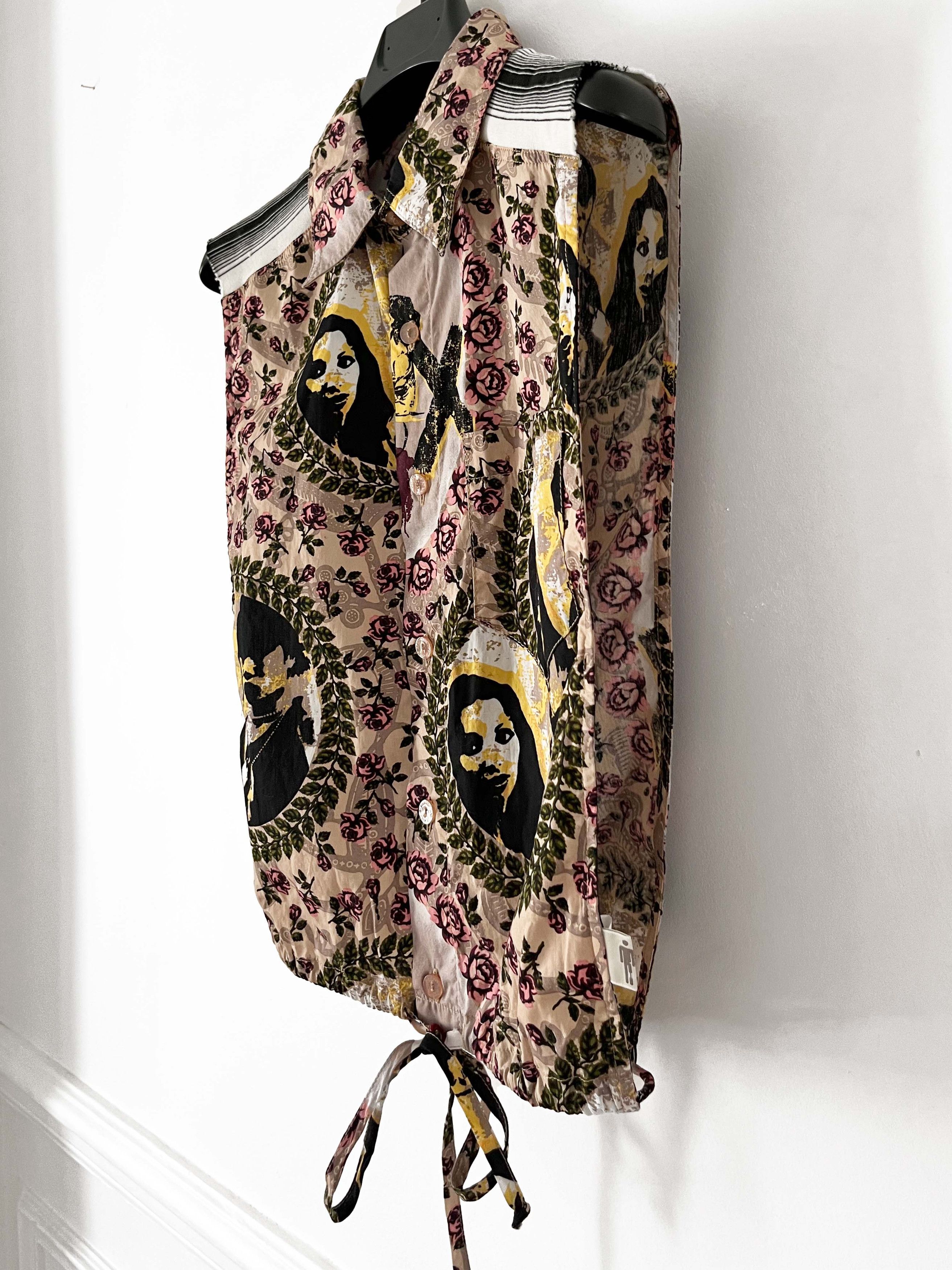 Jean Paul Gaultier Jean Paul Gaultier open side sleeveless shirt Size L / US 10 / IT 46 - 2 Thumbnail