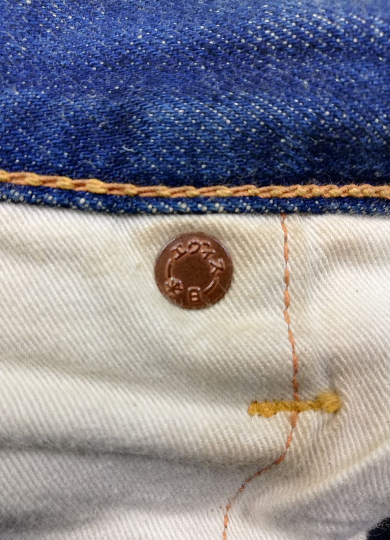 Evisu × Japanese Brand 🔥Evisu SS 2001 Seagull Paint Button Fly Denim Jeans Size US 32 / EU 48 - 10 Thumbnail