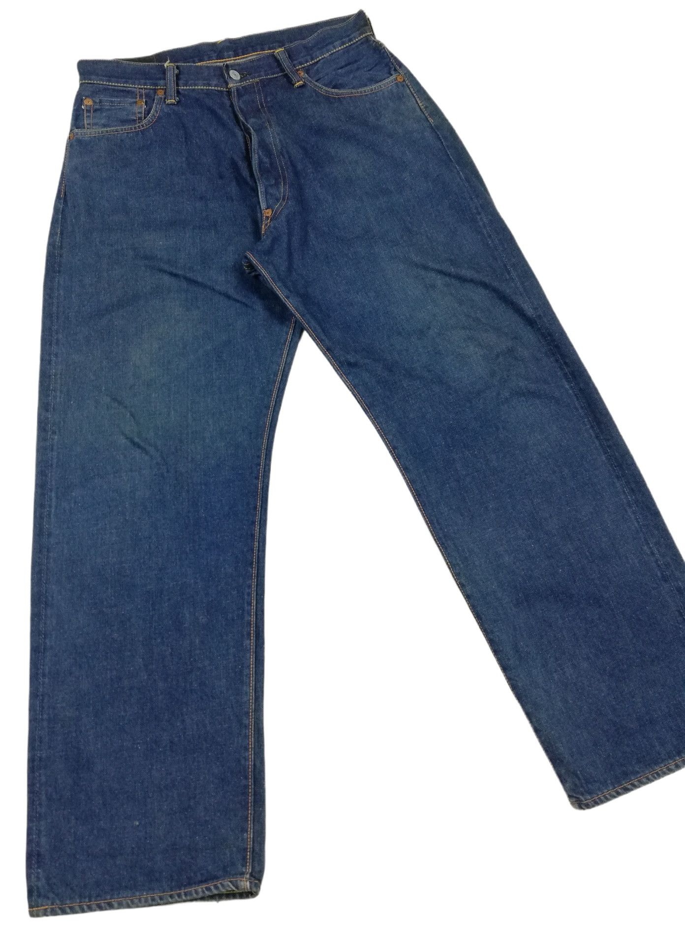 Evisu × Japanese Brand 🔥Evisu SS 2001 Seagull Paint Button Fly Denim Jeans Size US 32 / EU 48 - 3 Thumbnail