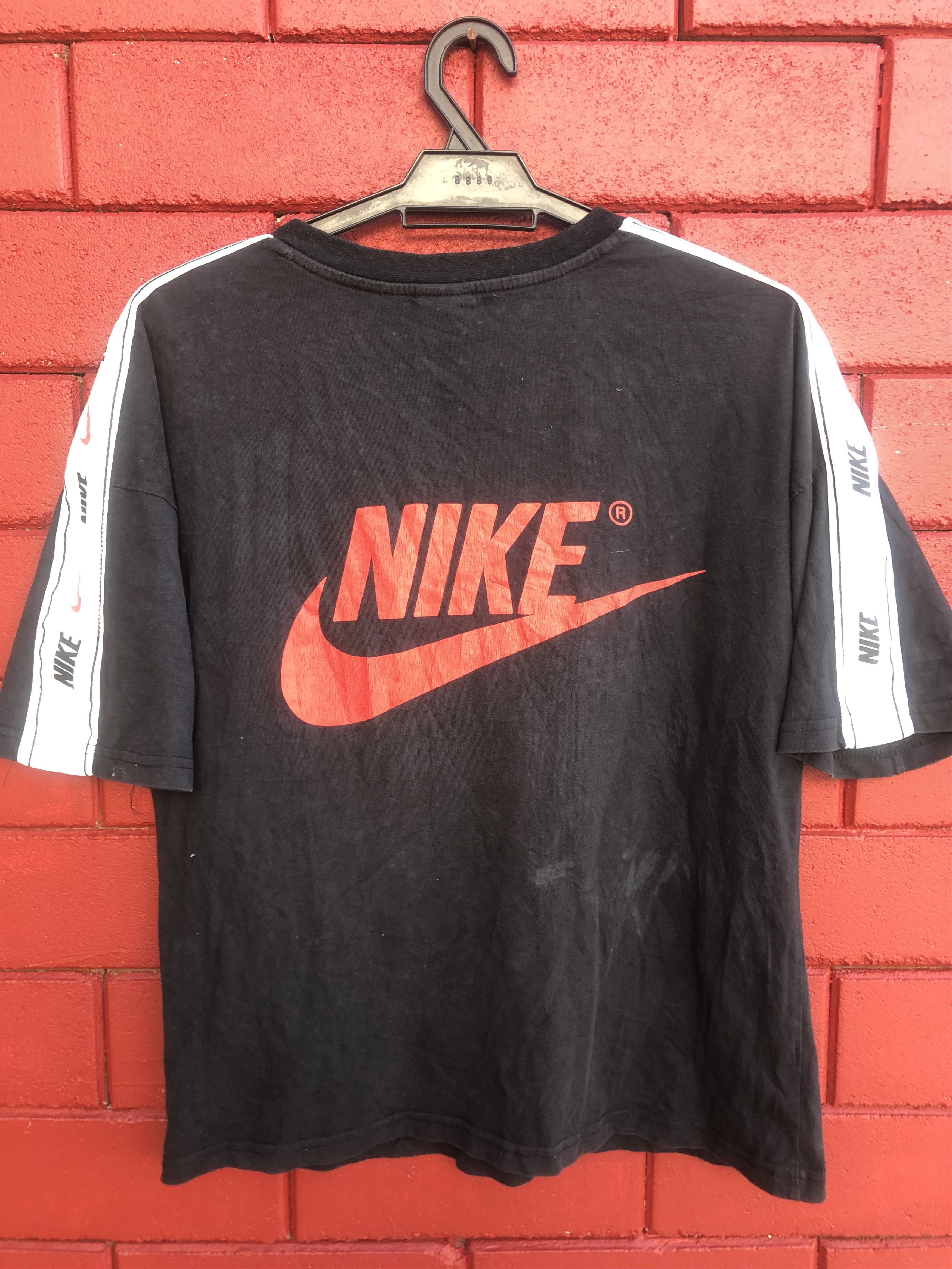 Japanese Brand × Vintage Vintage Nike Block Designer Streetwear Fashion Style Shirt Size US M / EU 48-50 / 2 - 1 Thumbnail