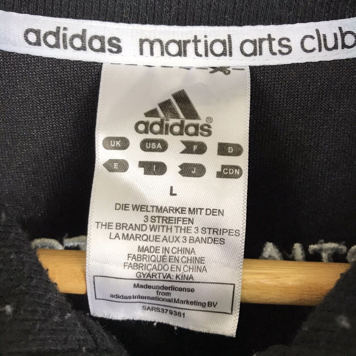 Adidas Adidas Equipment Adidas Martial Arts Zip Up Sweater Size US L / EU 52-54 / 3 - 7 Thumbnail
