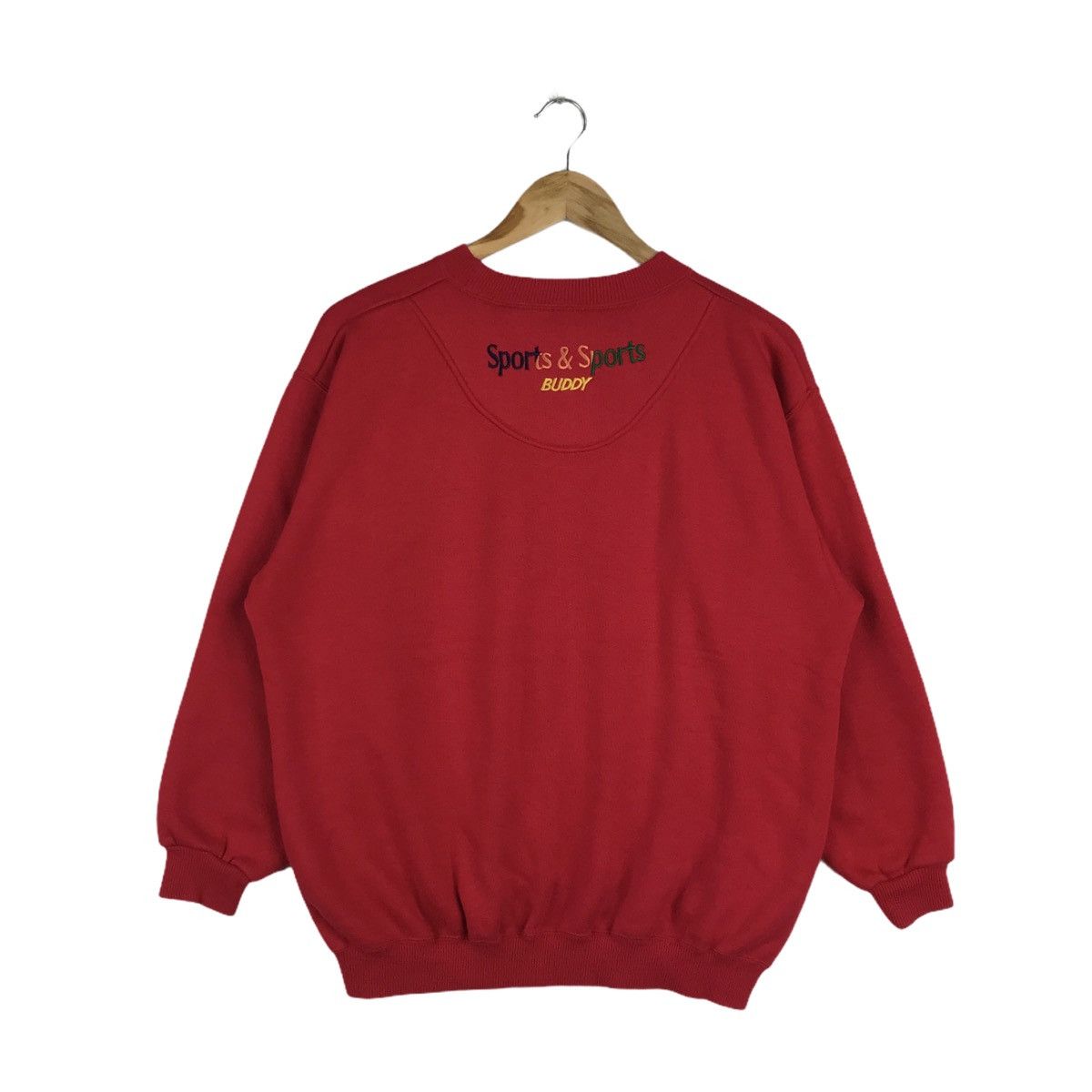 Vintage Vintage Buddy The American Sports Legend Red Sweatshirt Size US L / EU 52-54 / 3 - 4 Thumbnail