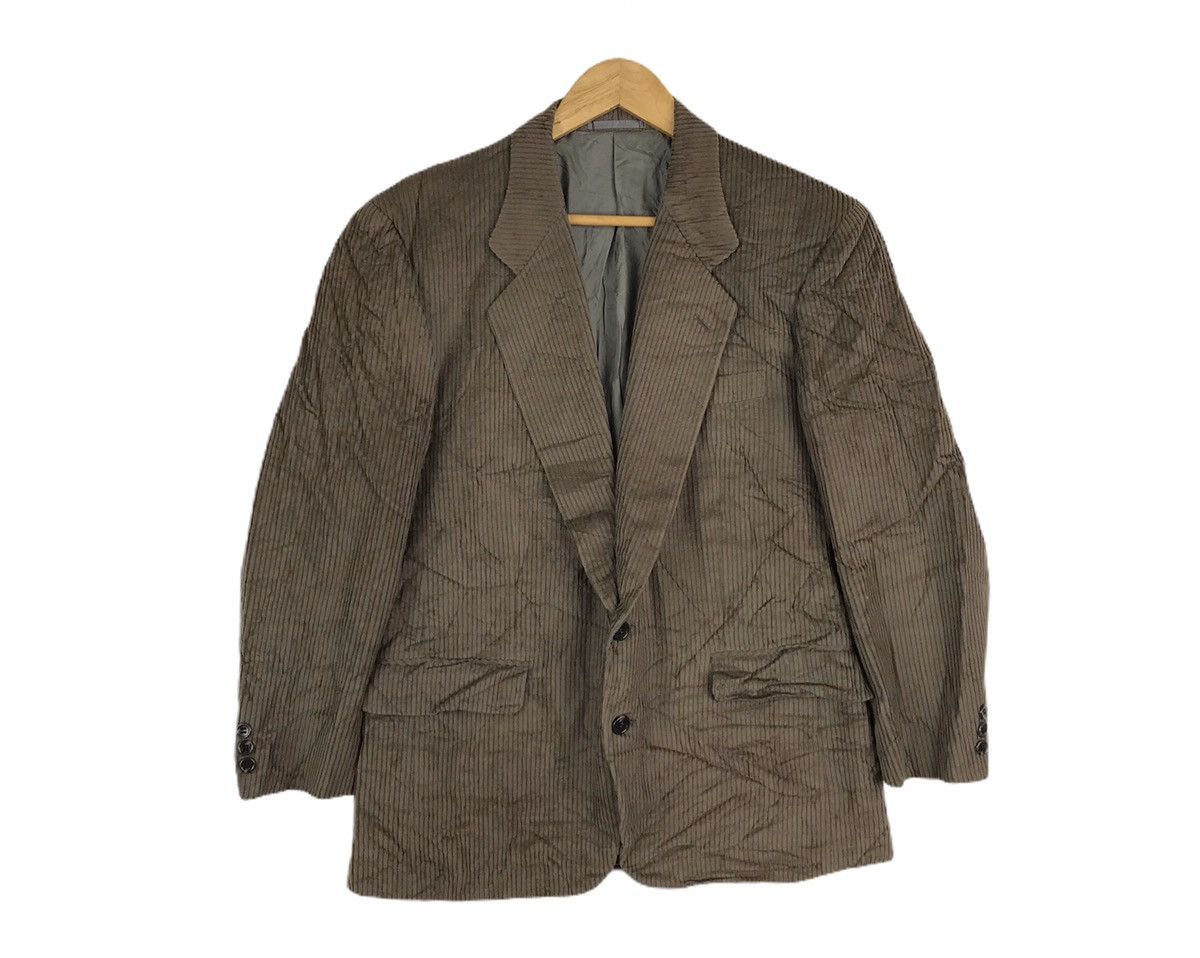 Yves Saint Laurent Vintage Yves Saint Laurent YSL Corduroy Coat Blazer Size 40S - 1 Thumbnail