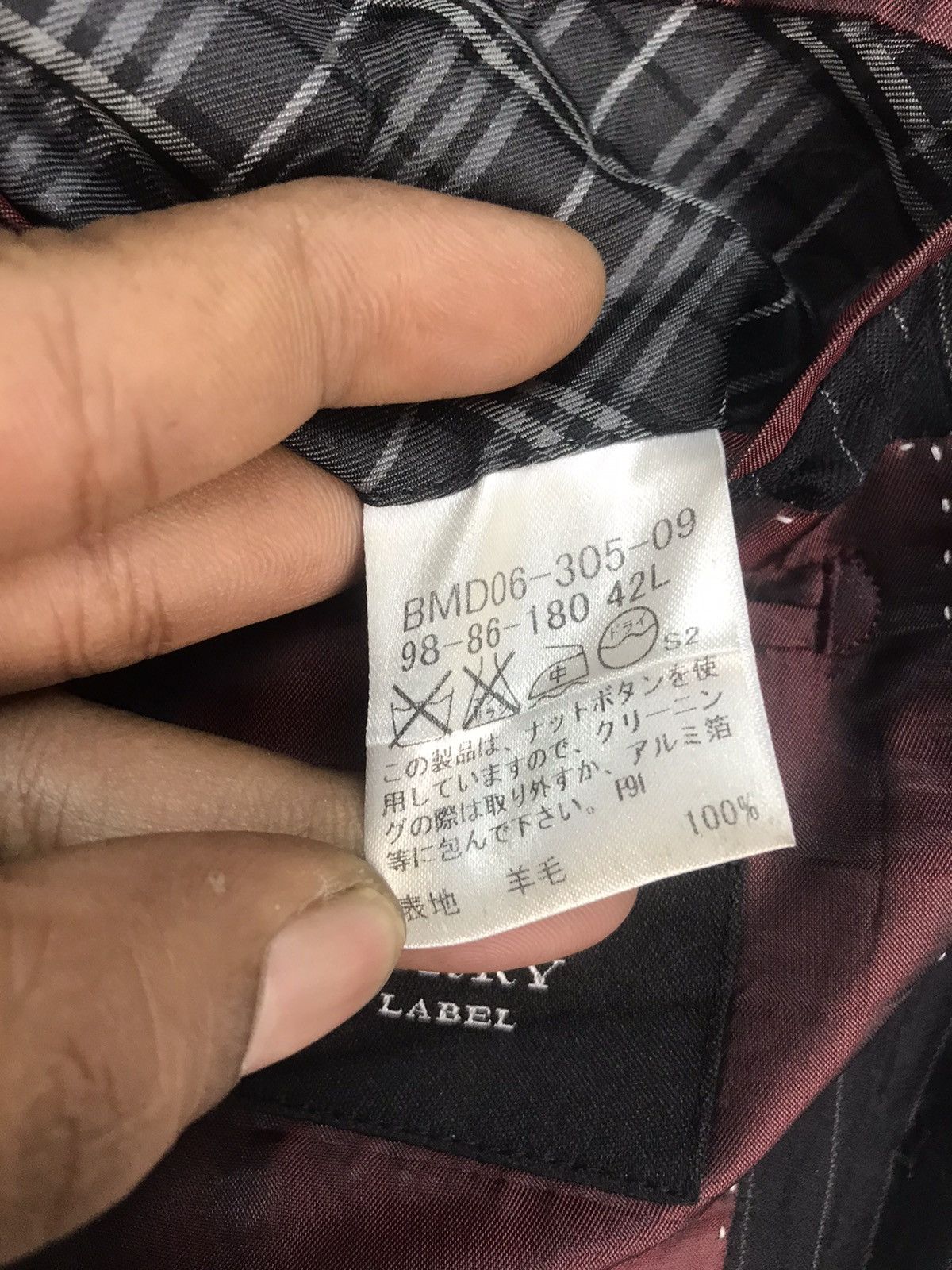 Burberry × Japanese Brand Burberry black label stripe blazer /jacket Size 42L - 4 Thumbnail