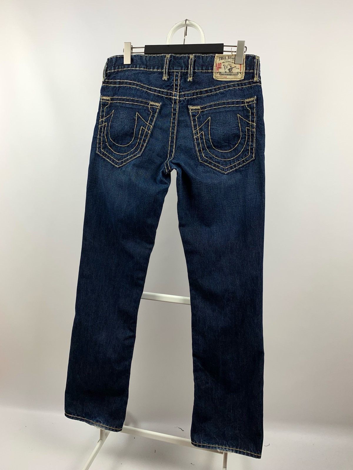 True Religion Vintage True Religion Distressed Navy Blue Denim Jeans Pants Size US 33 - 2 Thumbnail