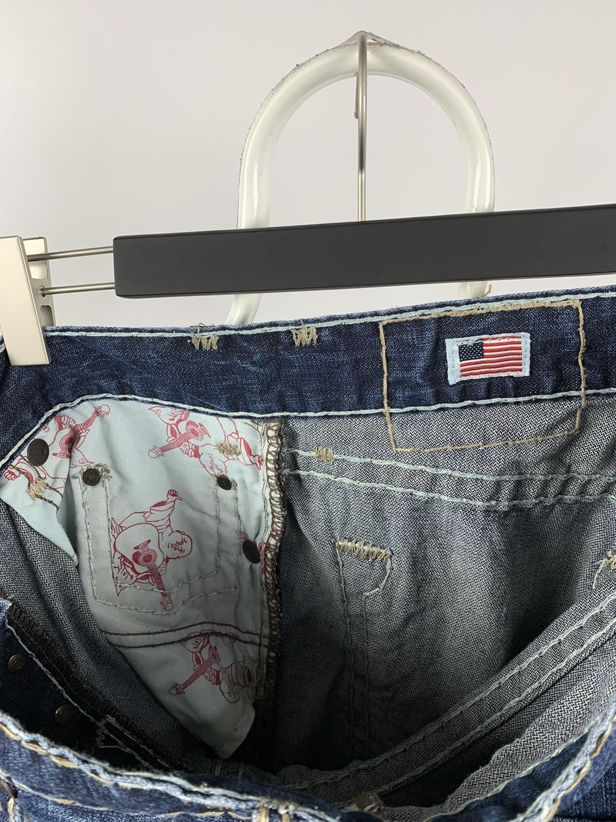 True Religion Vintage True Religion Distressed Navy Blue Denim Jeans Pants Size US 33 - 18 Thumbnail
