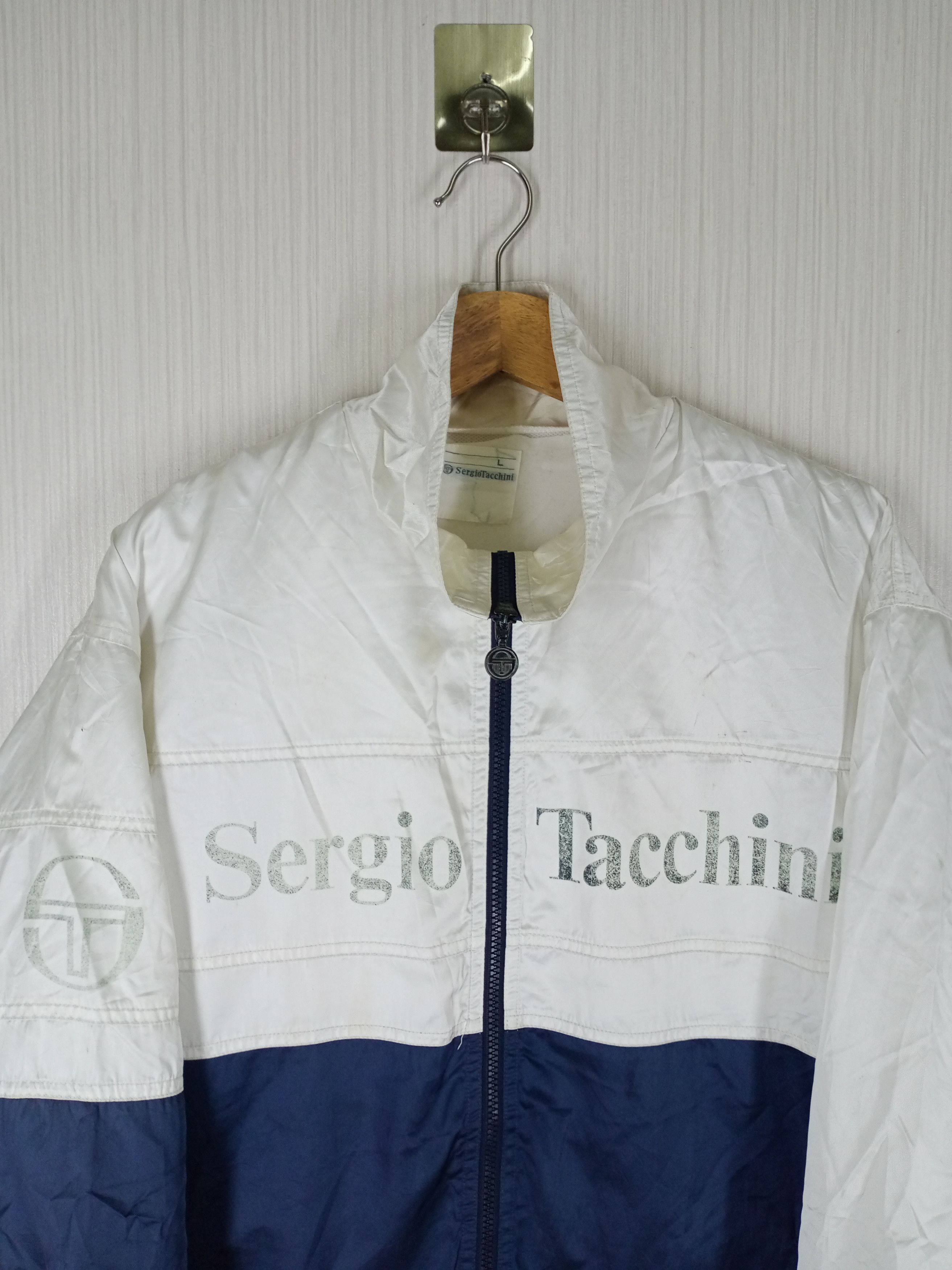 Sergio Tacchini VINTAGE SERGIO TACCHINI BIG LOGO JACKET Size US L / EU 52-54 / 3 - 3 Thumbnail