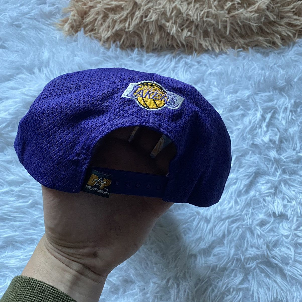 NBA Vintage Lakers Drew Person Motion Snap Back Hat Size ONE SIZE - 6 Thumbnail