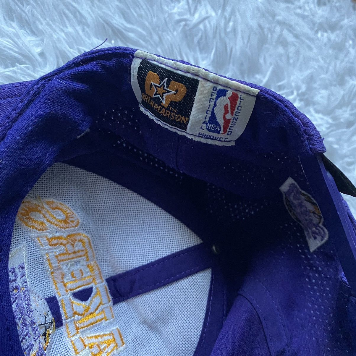 NBA Vintage Lakers Drew Person Motion Snap Back Hat Size ONE SIZE - 7 Thumbnail