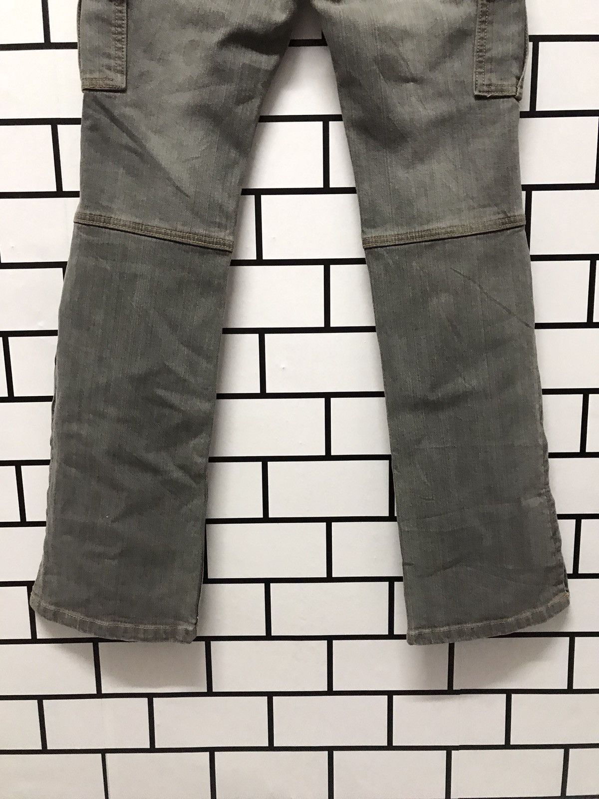 Designer × Japanese Brand Re Claimed Japan Cargo Denim Flare Pants Zipper Ankle Size US 29 - 11 Thumbnail