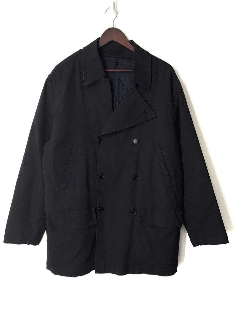 Bally Made In Italy Navy Blue Over Coat Jacket