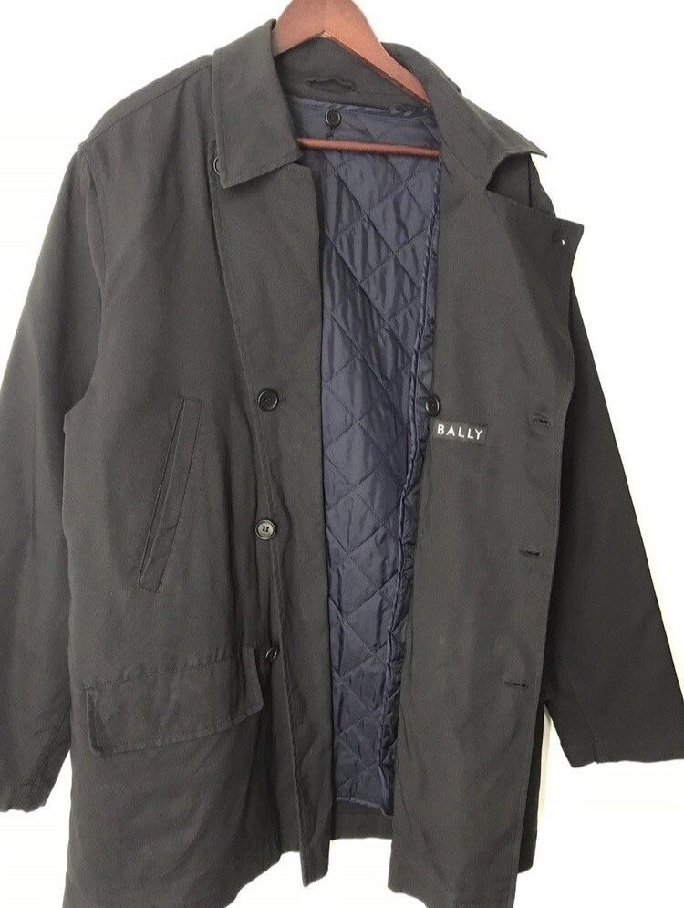Bally × Vintage Bally Made In Italy Navy Blue Over Coat Jacket Size US L / EU 52-54 / 3 - 2 Thumbnail