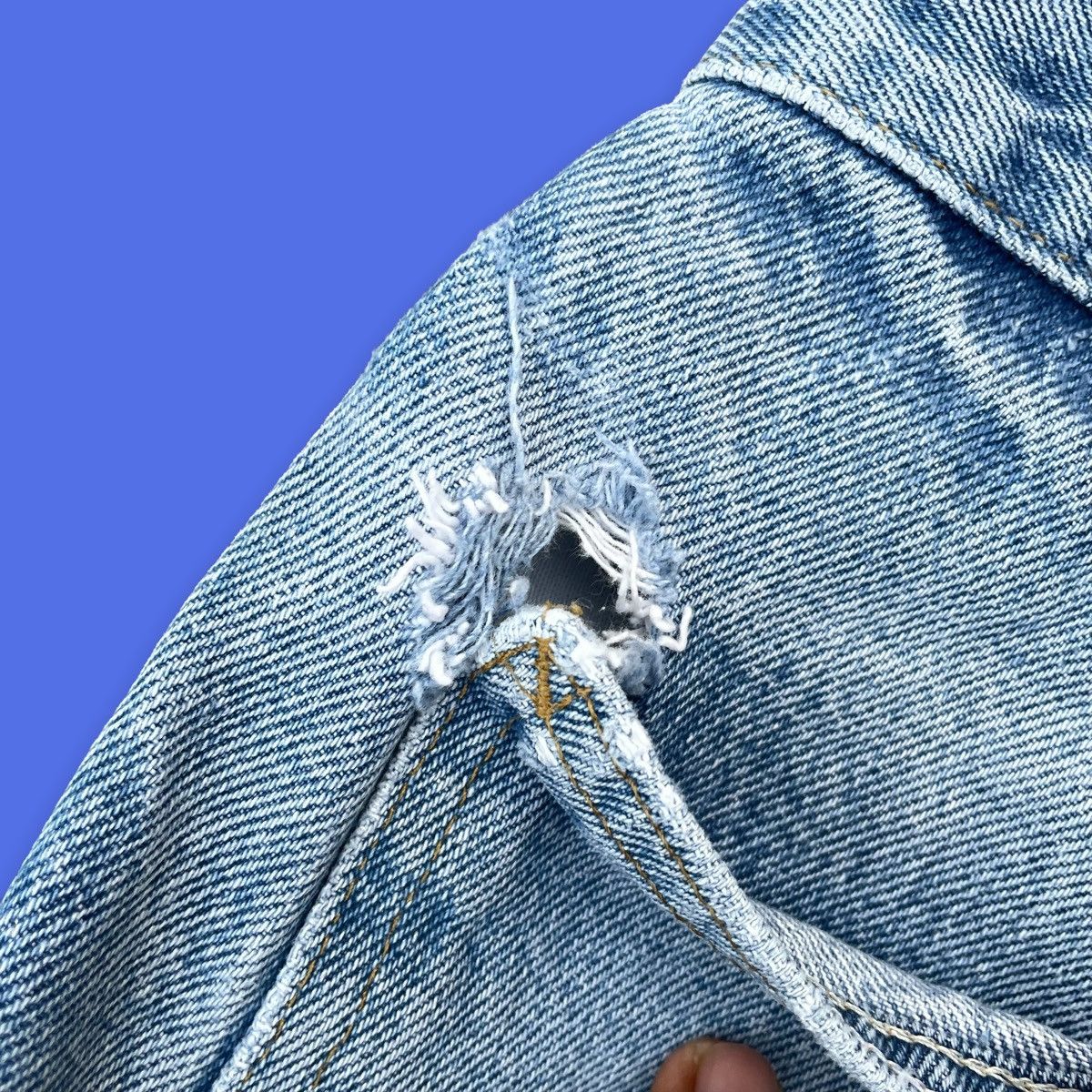 Vintage Carhartt light wash carpenter jeans