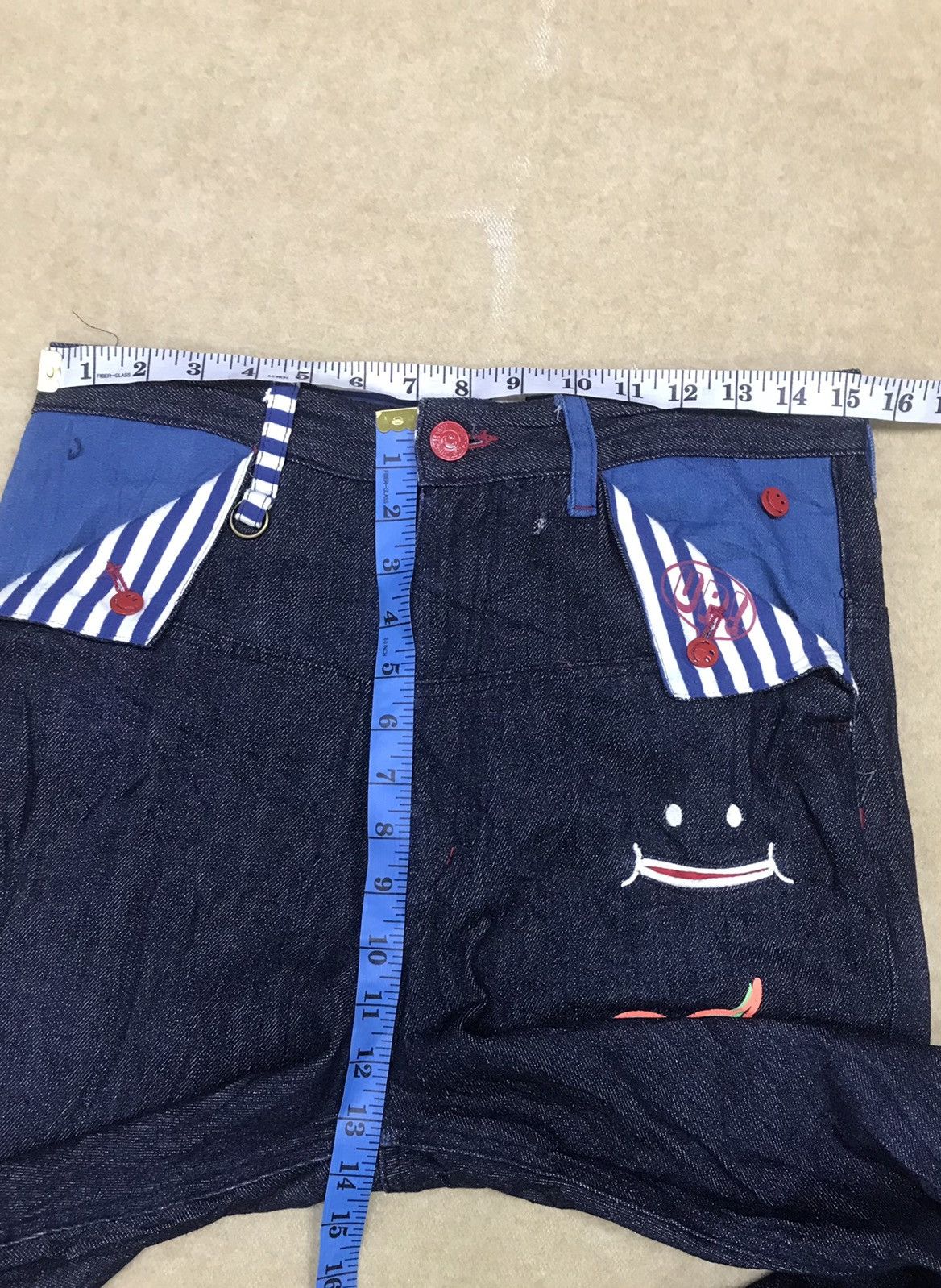 Designer × Japanese Brand Limited!! Up Smile Denim Size 31 Size US 31 - 17 Thumbnail