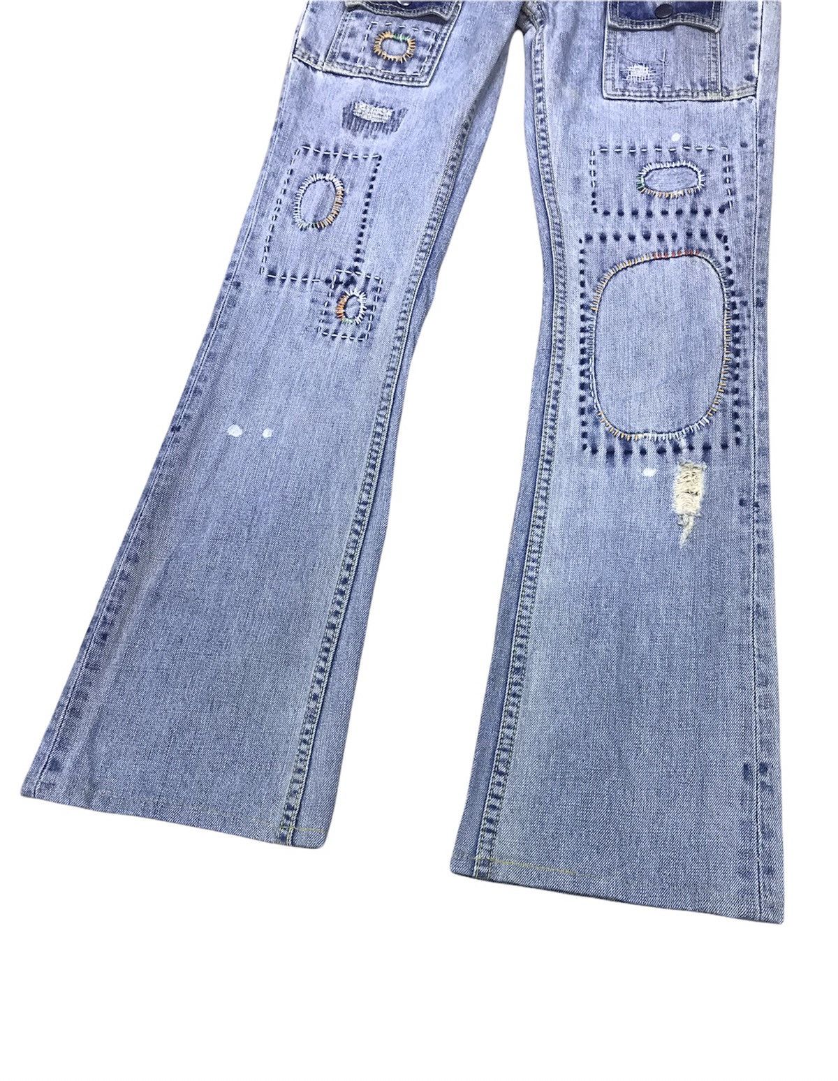 Japanese Brand Back Number Patchwork Bush Pants Size 29 Size 29" - 5 Thumbnail
