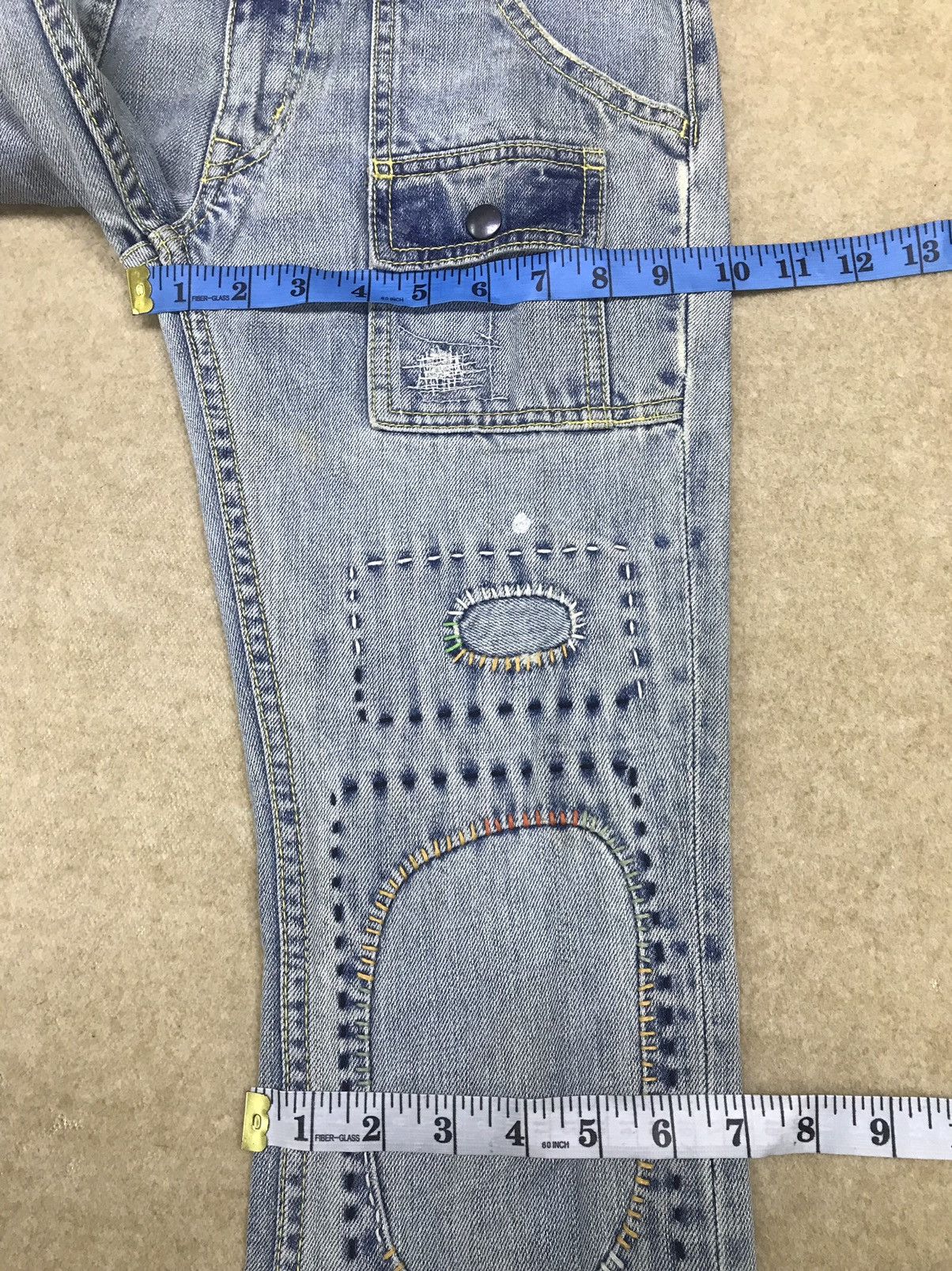 Japanese Brand Back Number Patchwork Bush Pants Size 29 Size 29" - 10 Thumbnail
