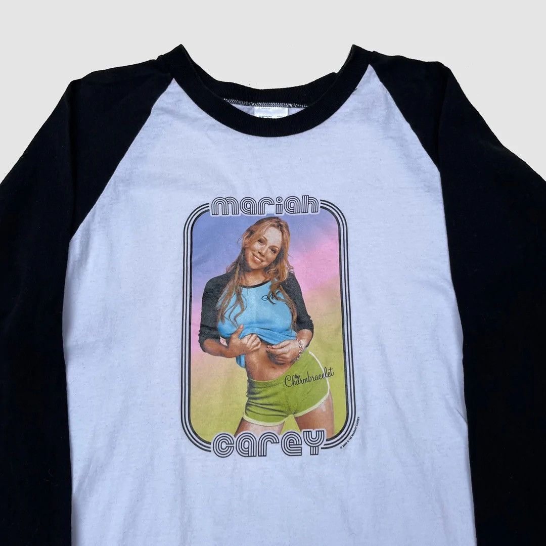 Band Tees Mariah Carey 2002 Charmbracelet Raglan Vintage Tour T-Shirt Size US M / EU 48-50 / 2 - 2 Thumbnail