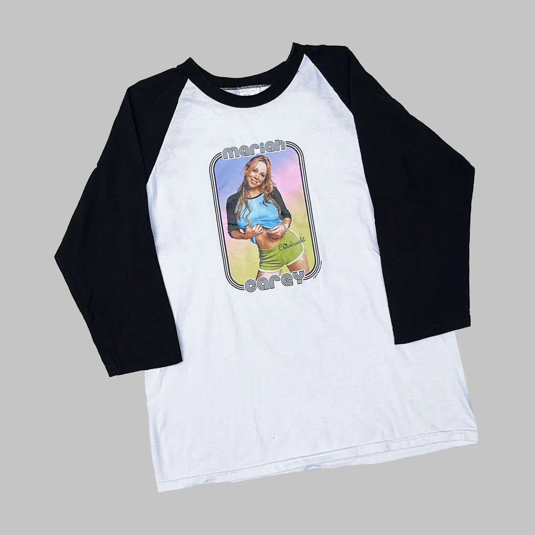 Band Tees Mariah Carey 2002 Charmbracelet Raglan Vintage Tour T-Shirt Size US M / EU 48-50 / 2 - 1 Thumbnail