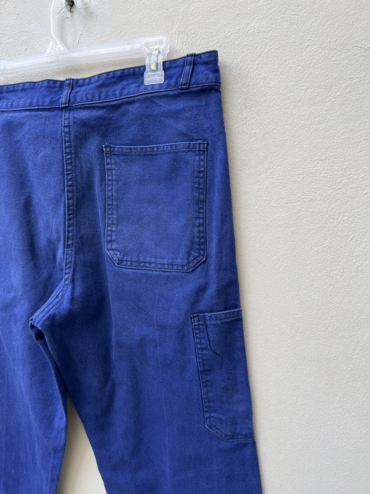 Vintage Vintage 60s 70s Sanfor French Faded Indigo Workwear Pant Size US 32 / EU 48 - 15 Thumbnail