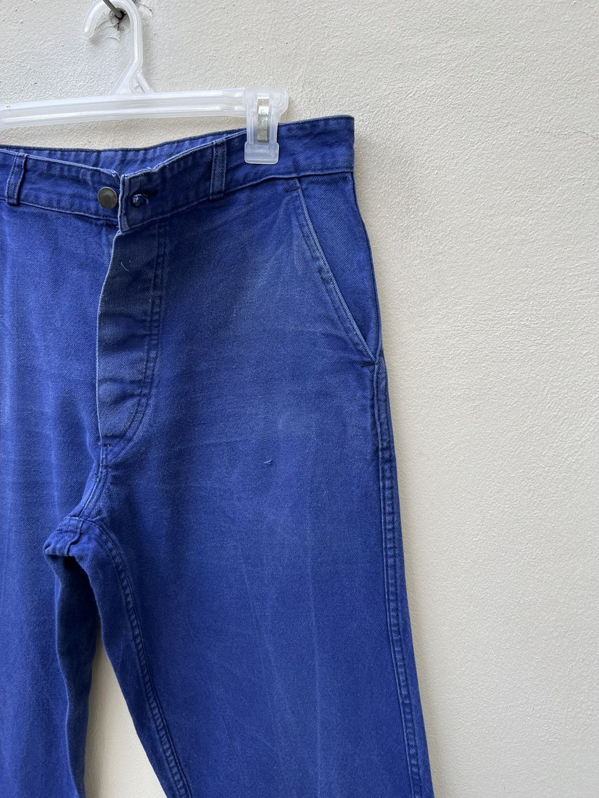 Vintage Vintage 60s 70s Sanfor French Faded Indigo Workwear Pant Size US 32 / EU 48 - 8 Thumbnail