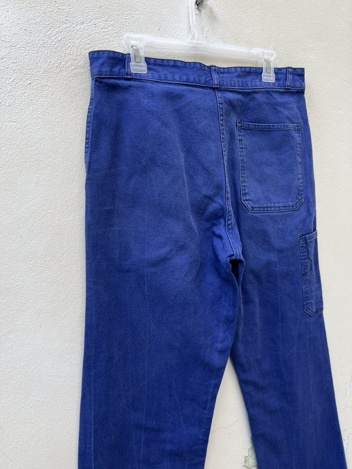Vintage Vintage 60s 70s Sanfor French Faded Indigo Workwear Pant Size US 32 / EU 48 - 13 Thumbnail