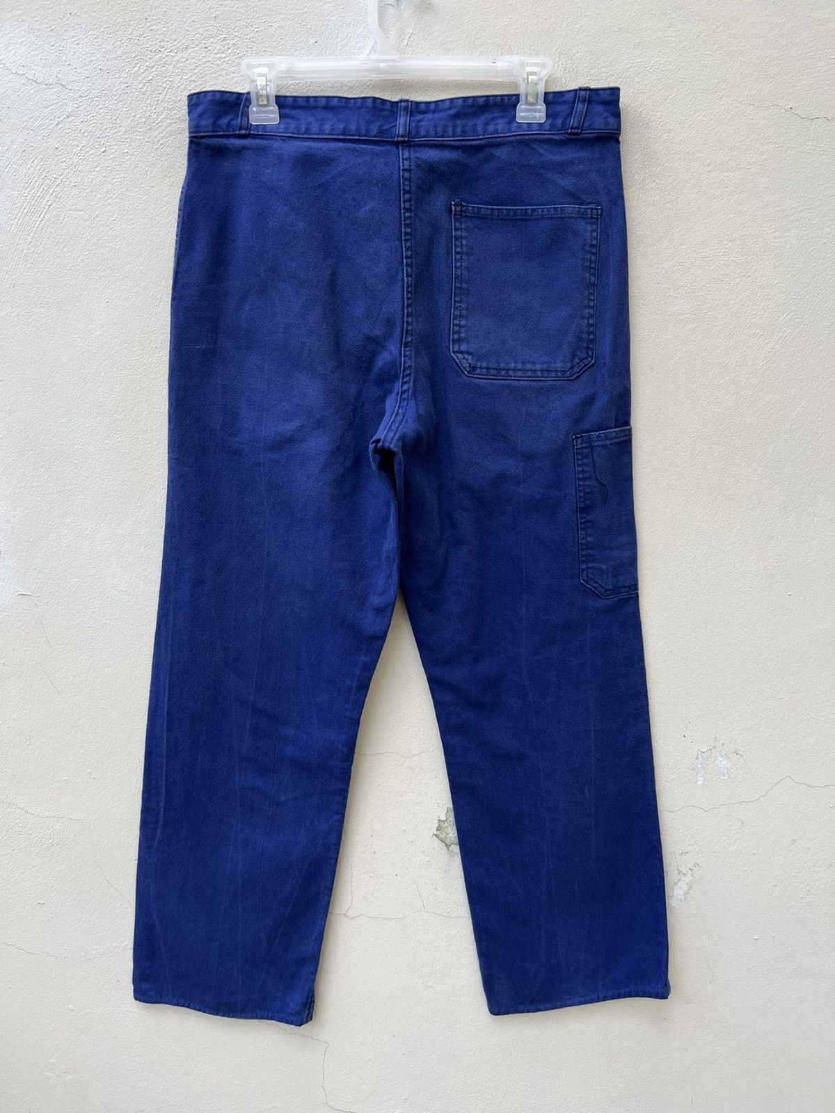Vintage Vintage 60s 70s Sanfor French Faded Indigo Workwear Pant Size US 32 / EU 48 - 12 Thumbnail