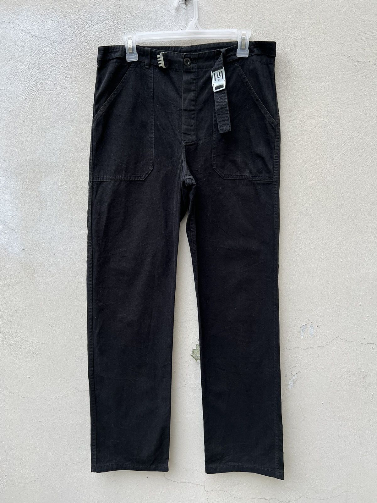 Vetra Vintage Vetra France HBT Striped Betled Work Trouser Pant Size US 31 - 3 Thumbnail