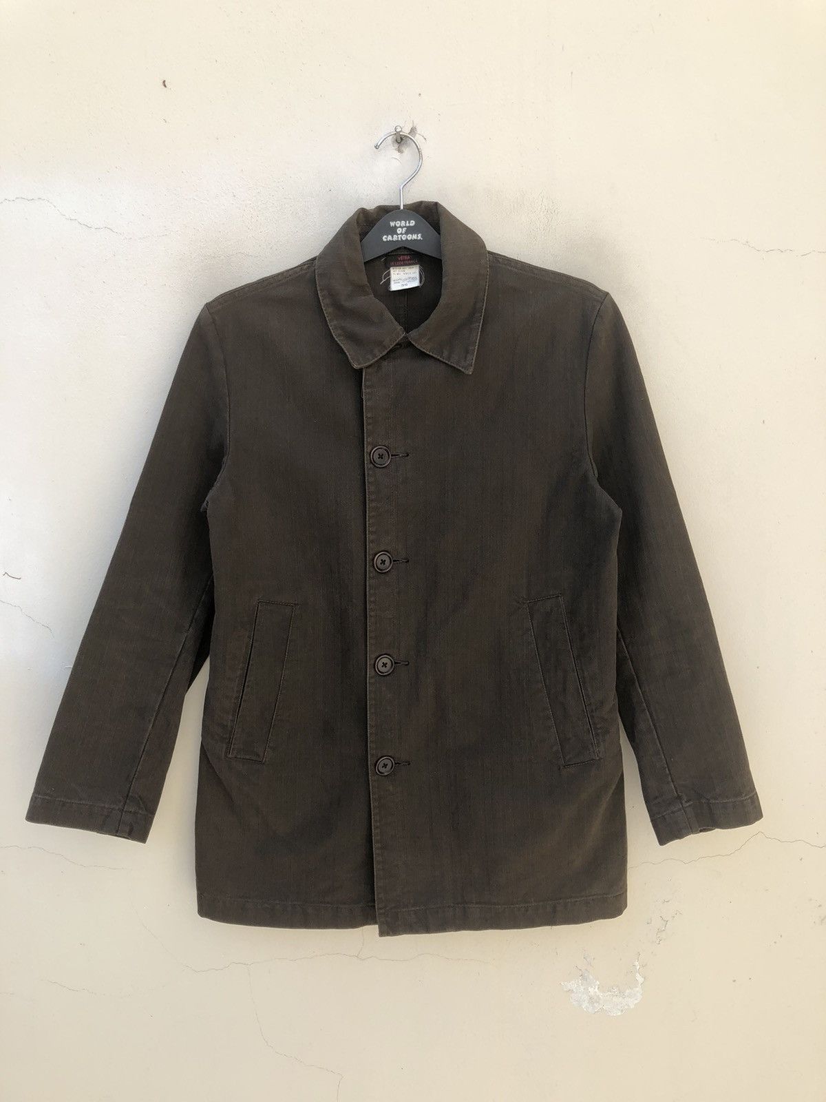 image of Vintage Vetra Made In France Hbt Button Jacket, Men's (Size Medium)