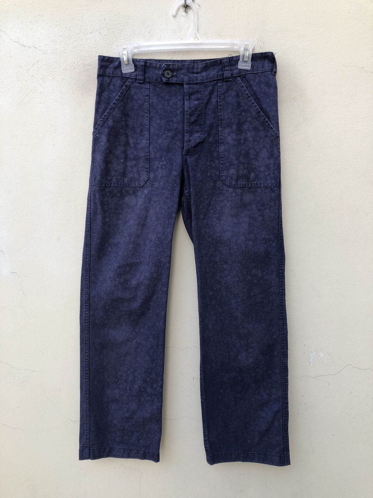 Danton Vintage Le Glazik France Faded Indigo Fatigue Pant Size US 29 - 6 Thumbnail