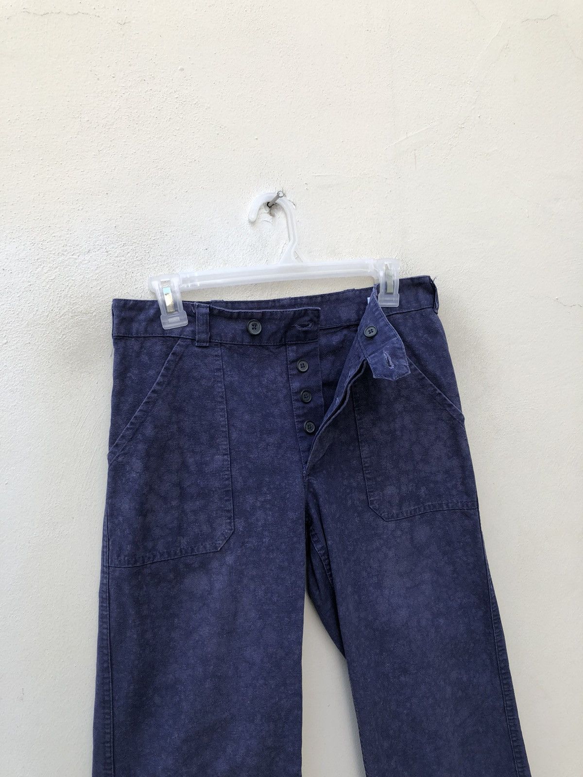 Danton Vintage Le Glazik France Faded Indigo Fatigue Pant Size US 29 - 8 Thumbnail