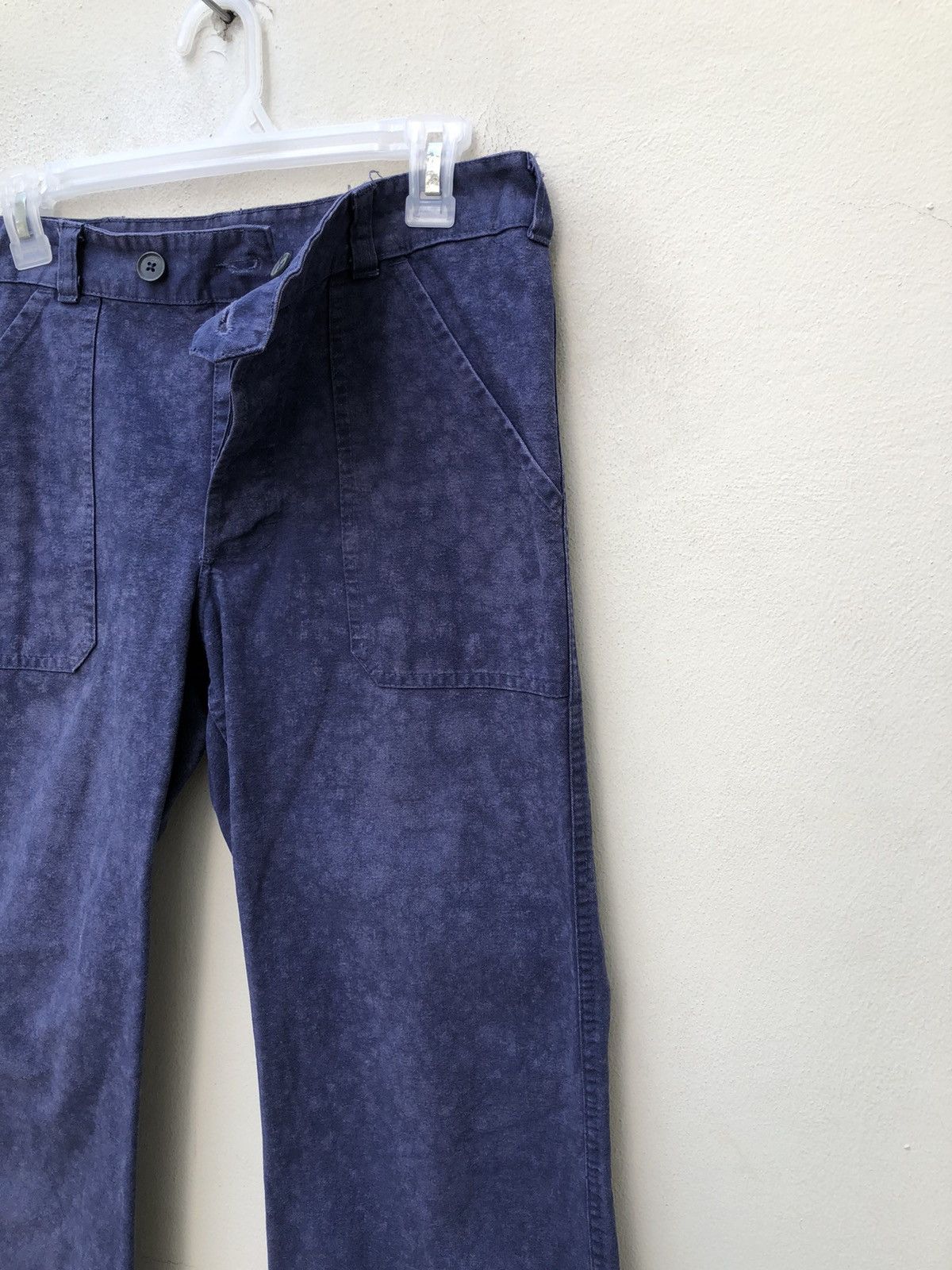 Danton Vintage Le Glazik France Faded Indigo Fatigue Pant Size US 29 - 10 Thumbnail