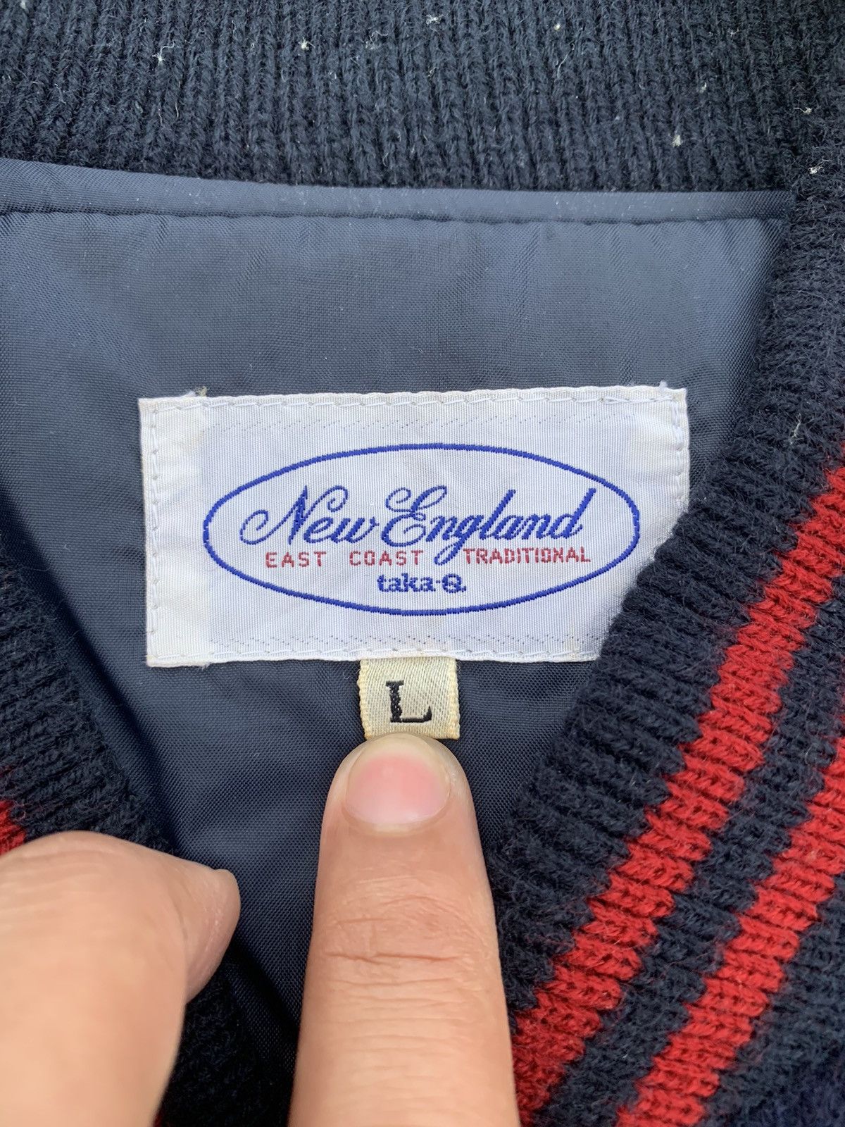 New England Outerwear × Vintage ❤️ New England Varsity Letterman Jacket Size US L / EU 52-54 / 3 - 4 Thumbnail
