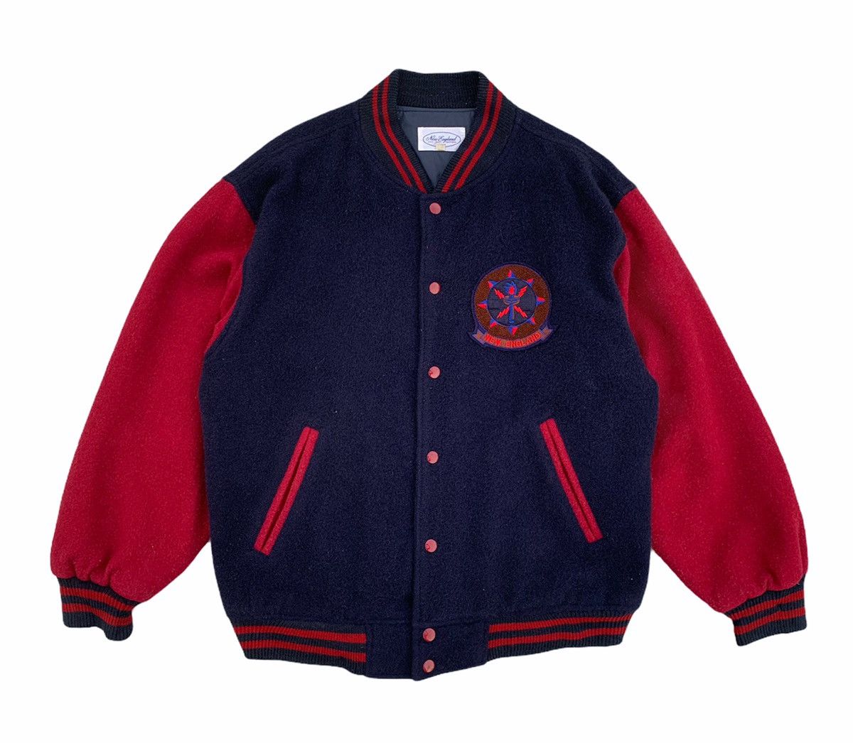 New England Outerwear × Vintage ❤️ New England Varsity Letterman Jacket Size US L / EU 52-54 / 3 - 1 Thumbnail