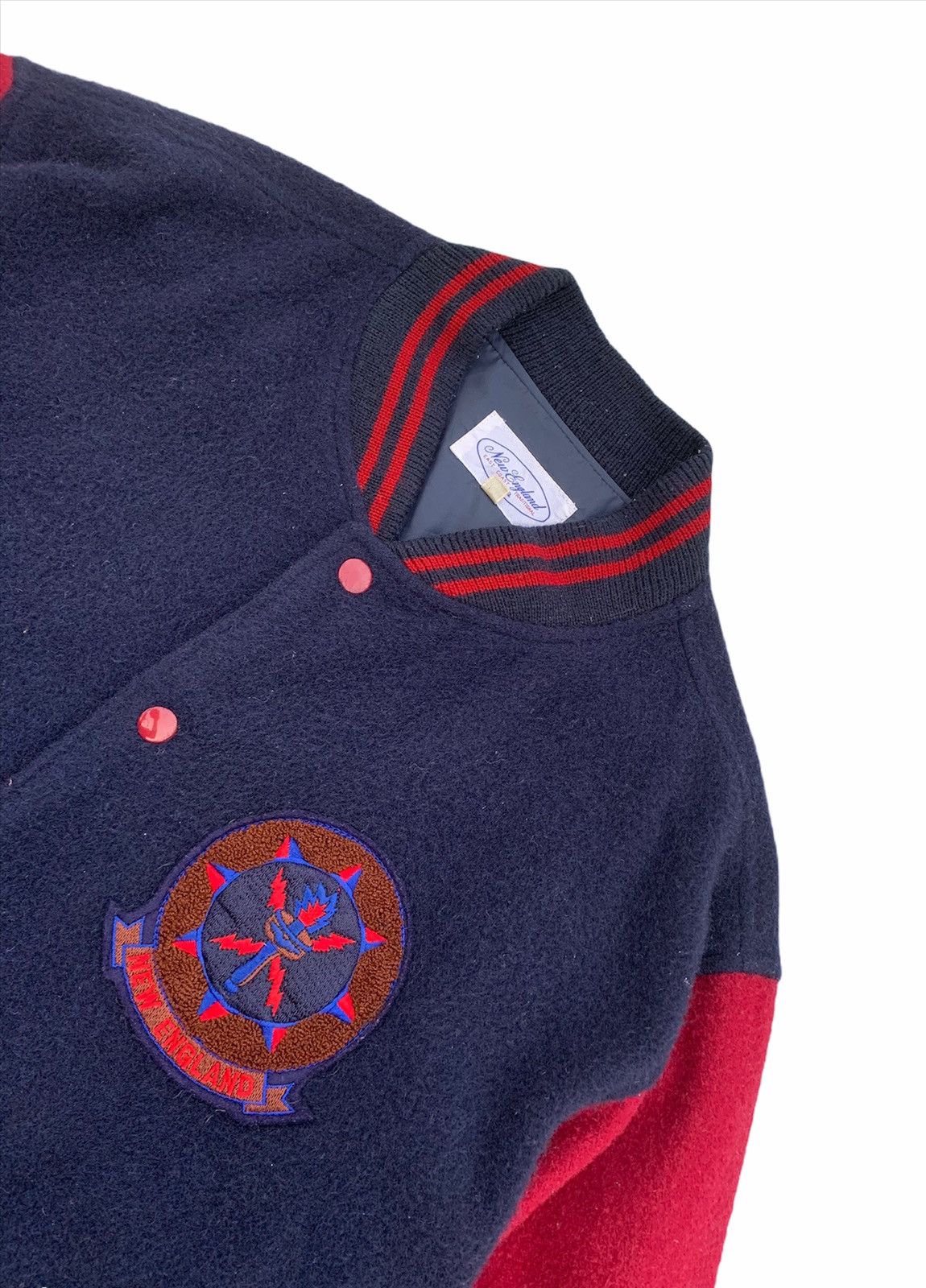 New England Outerwear × Vintage ❤️ New England Varsity Letterman Jacket Size US L / EU 52-54 / 3 - 2 Thumbnail