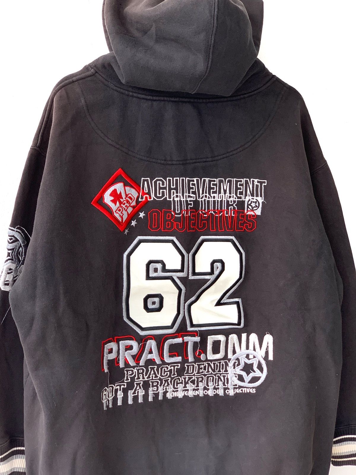 Rap Tees × Vintage Vintage Pract Technical Products 62 Patch Embroidered Hoodie Size US XL / EU 56 / 4 - 9 Thumbnail