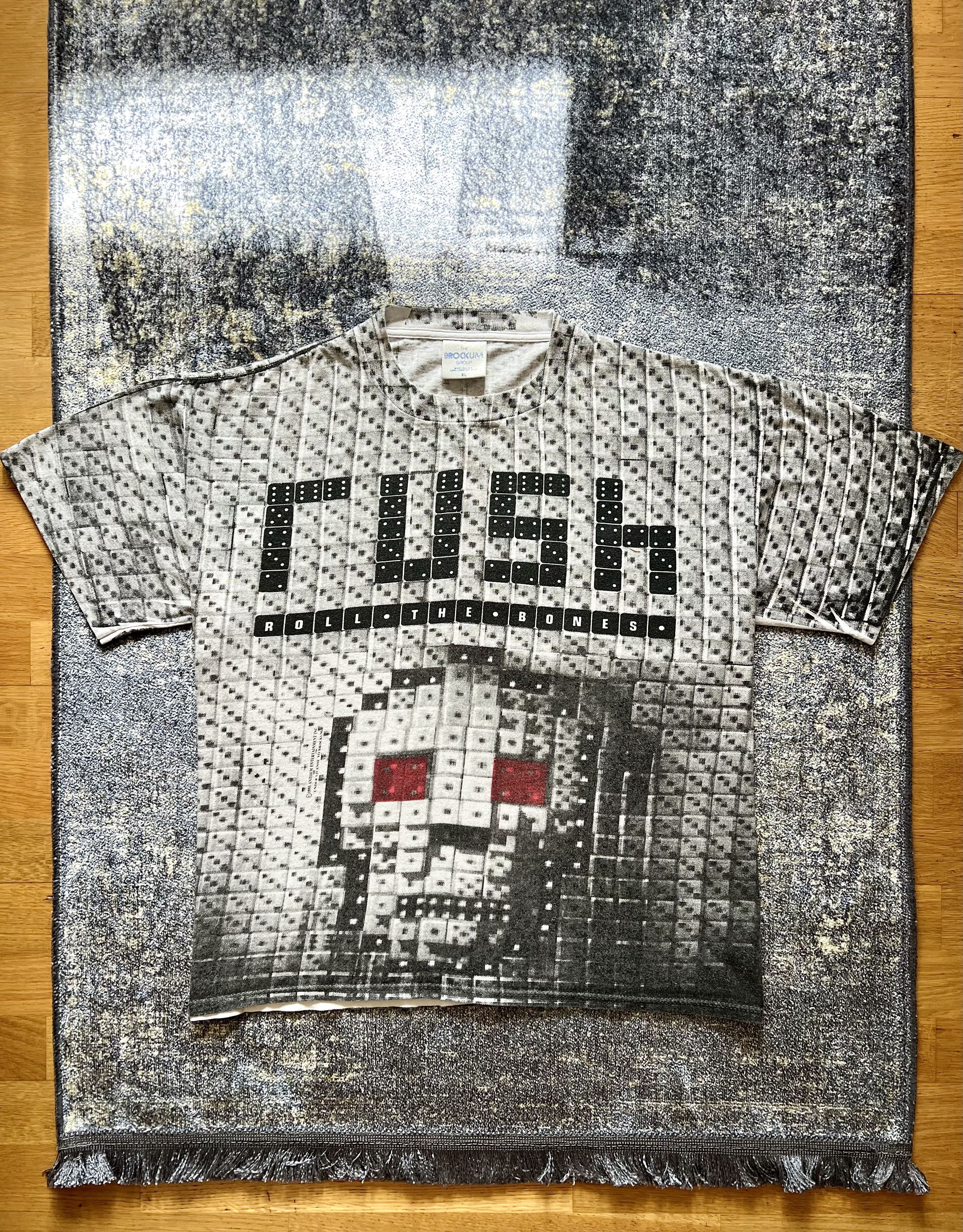Band Tees ☠️1991 Vintage Rush Roll The Bones All Over Print T-Shirt Size US M / EU 48-50 / 2 - 2 Thumbnail