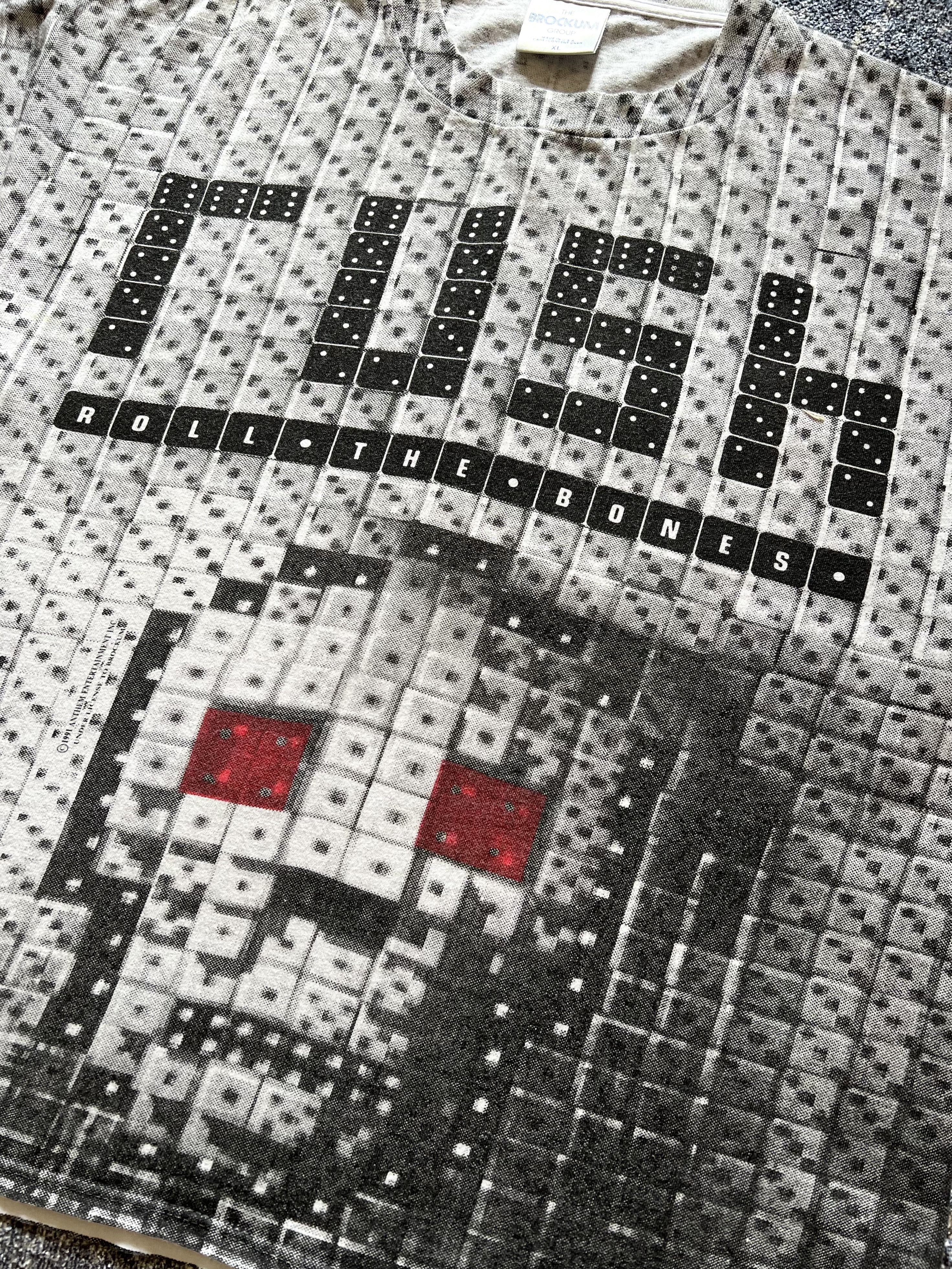 Band Tees ☠️1991 Vintage Rush Roll The Bones All Over Print T-Shirt Size US M / EU 48-50 / 2 - 1 Thumbnail