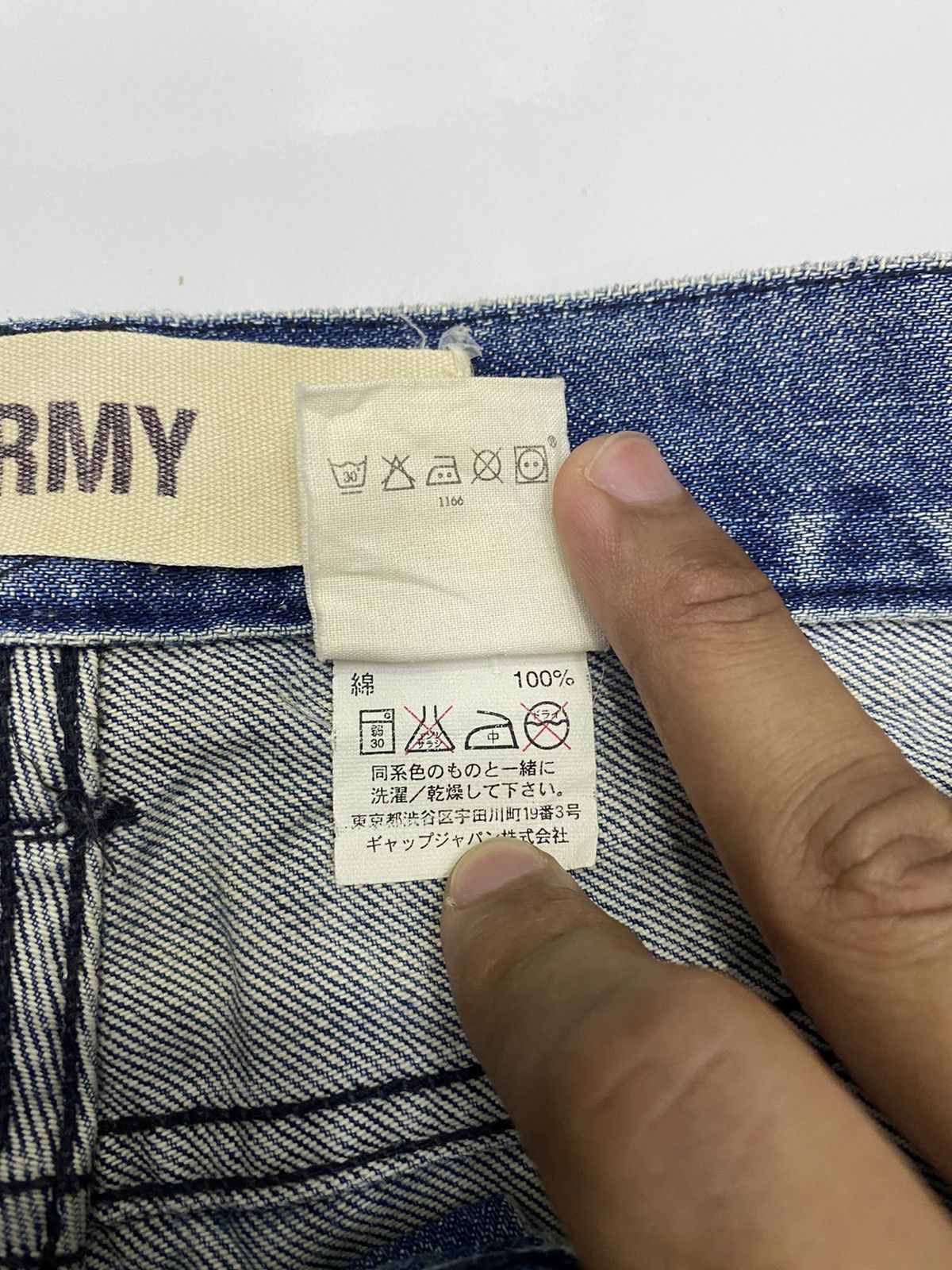 Gap VINTAGE GAP ARMY DISTRESSED DENIM PANTS Size US 31 - 11 Thumbnail